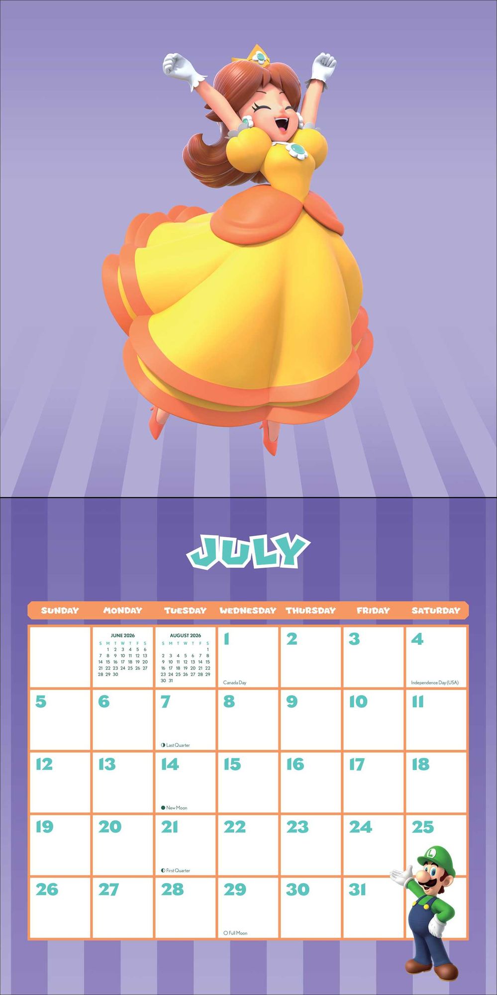 2026 Super Mario Wall Calendar