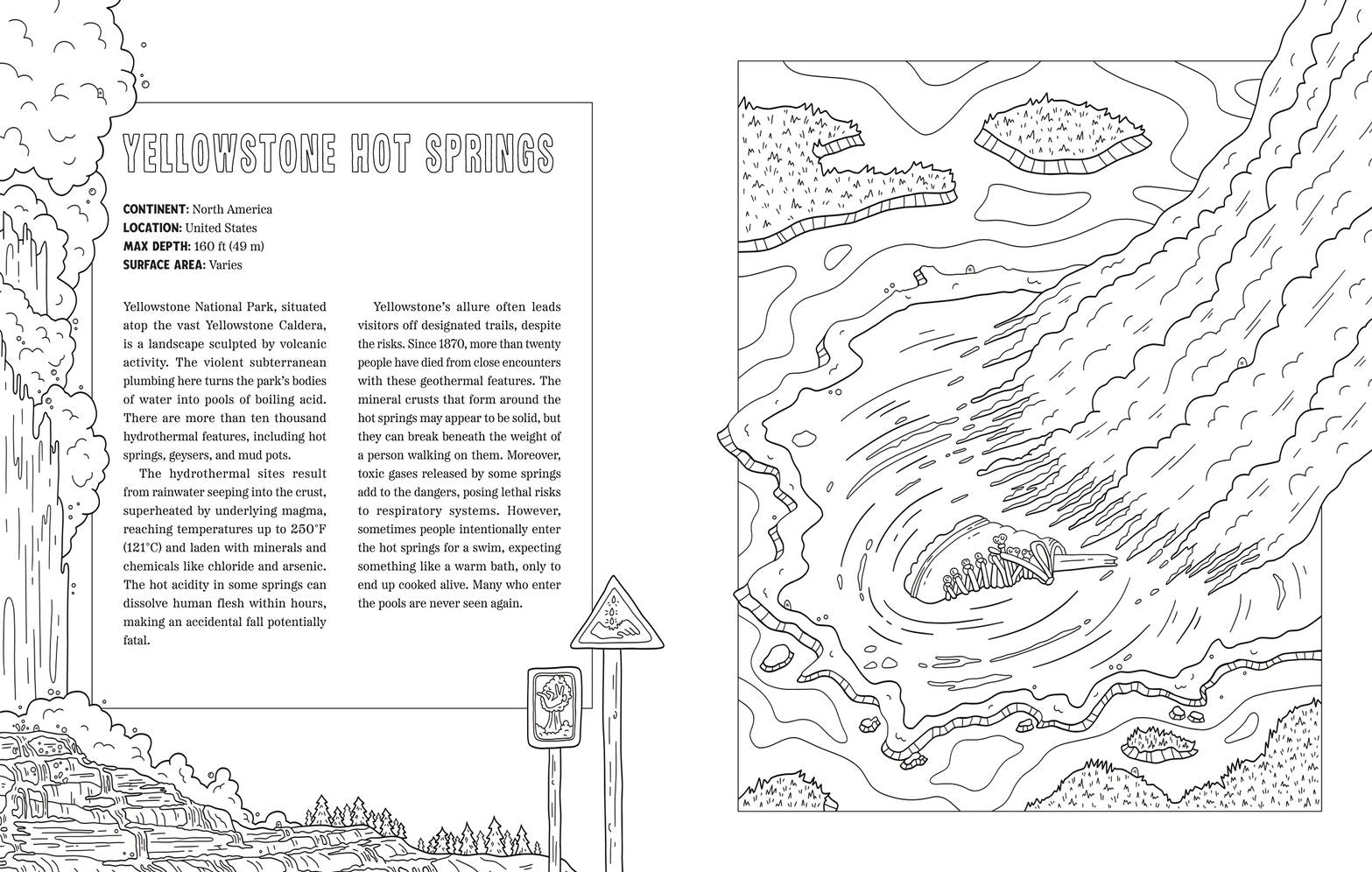 Spooky Lakes Coloring Book: Includes Pull-Out, Oversized Poster to Color!