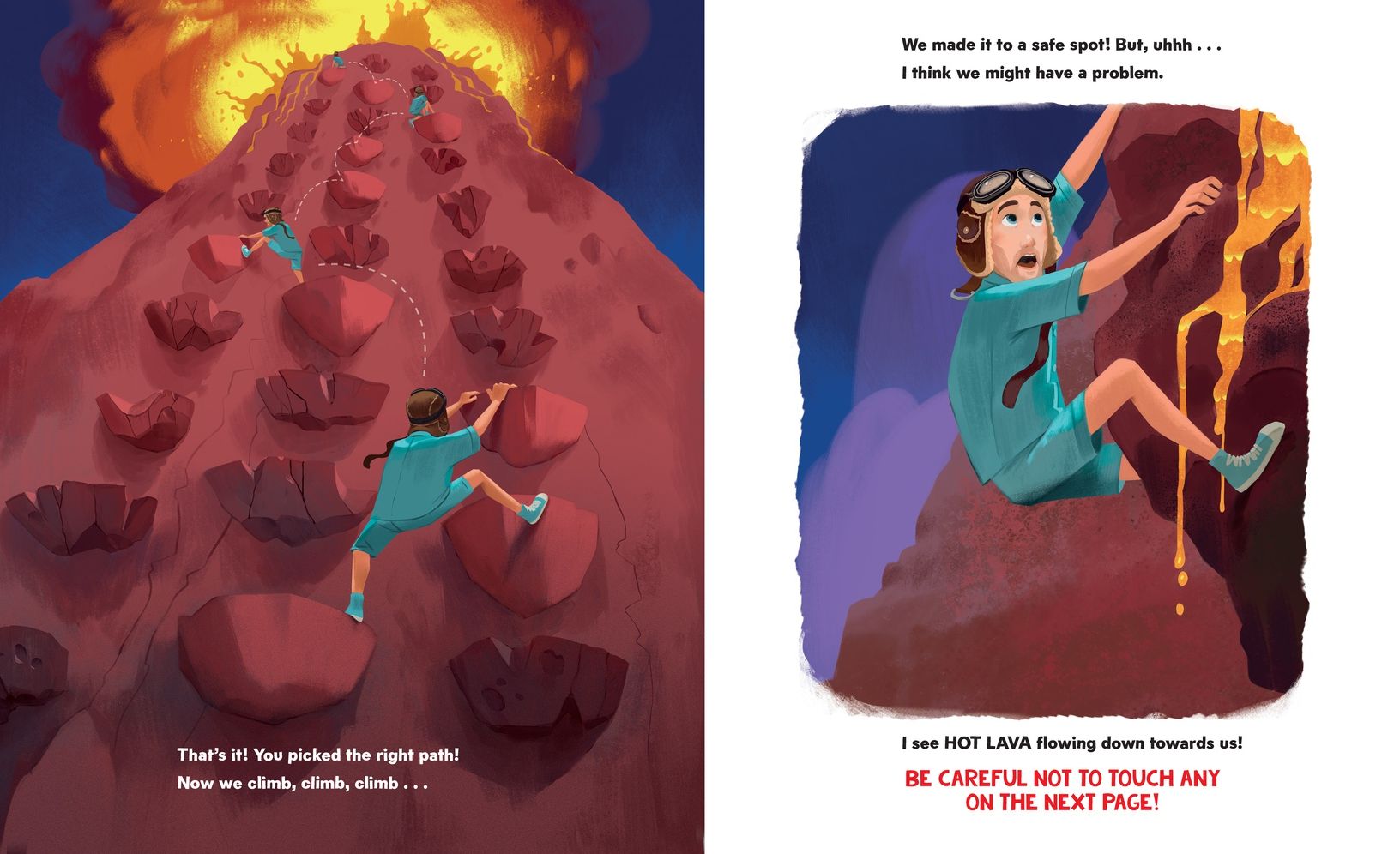 Danny Go's Volcano Adventure: A Picture Book
