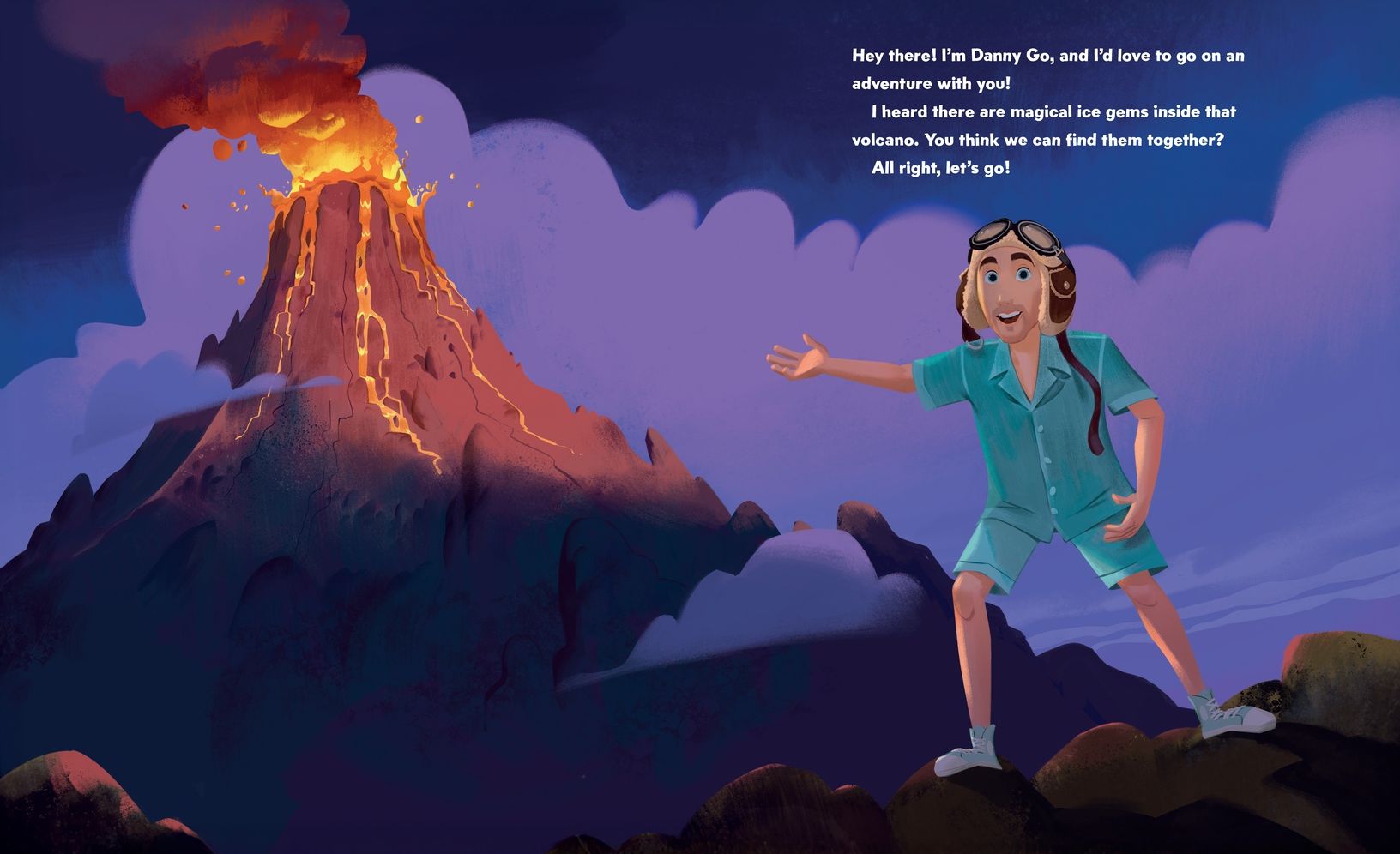 Danny Go's Volcano Adventure: A Picture Book
