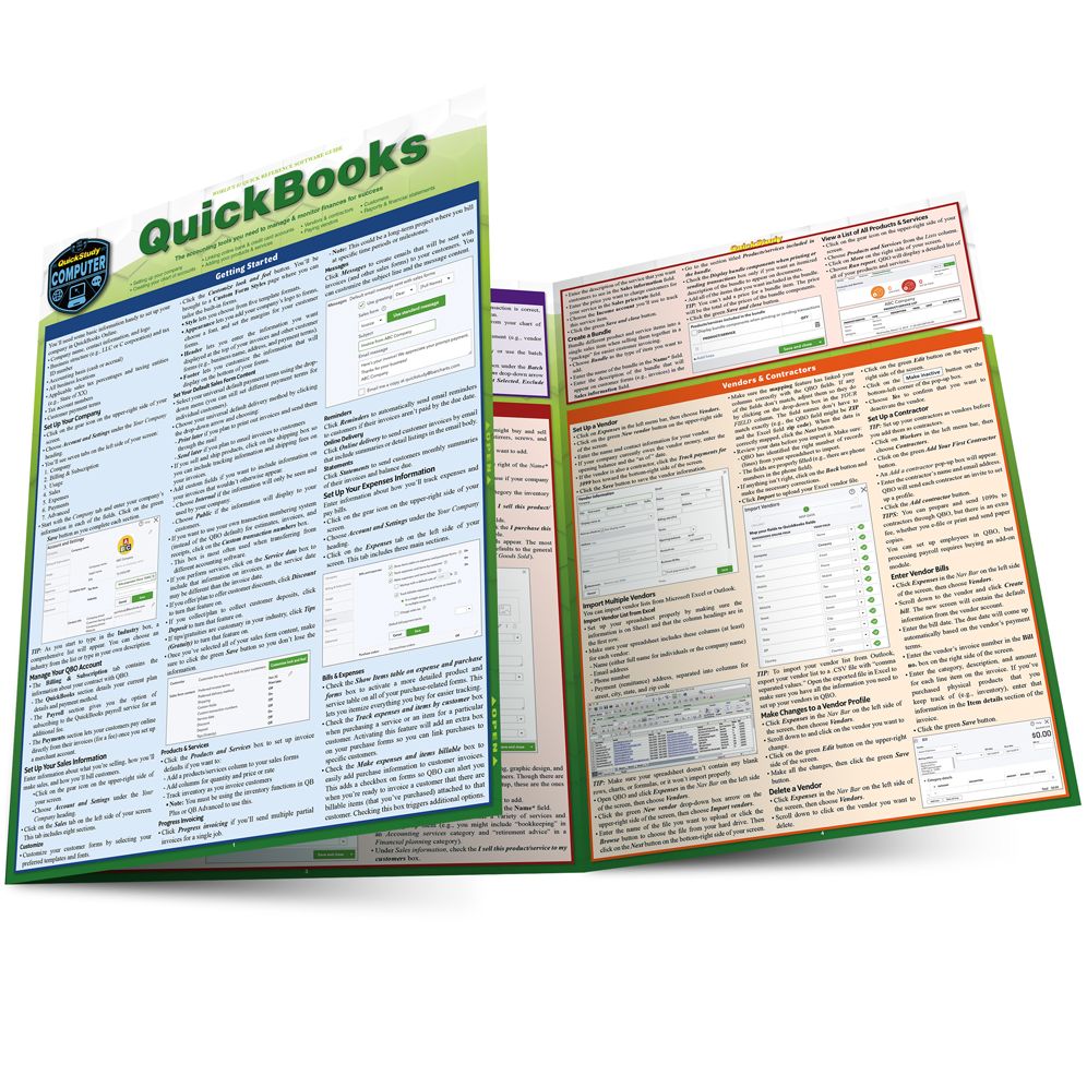 Quickbooks: a QuickStudy Laminated Reference Guide