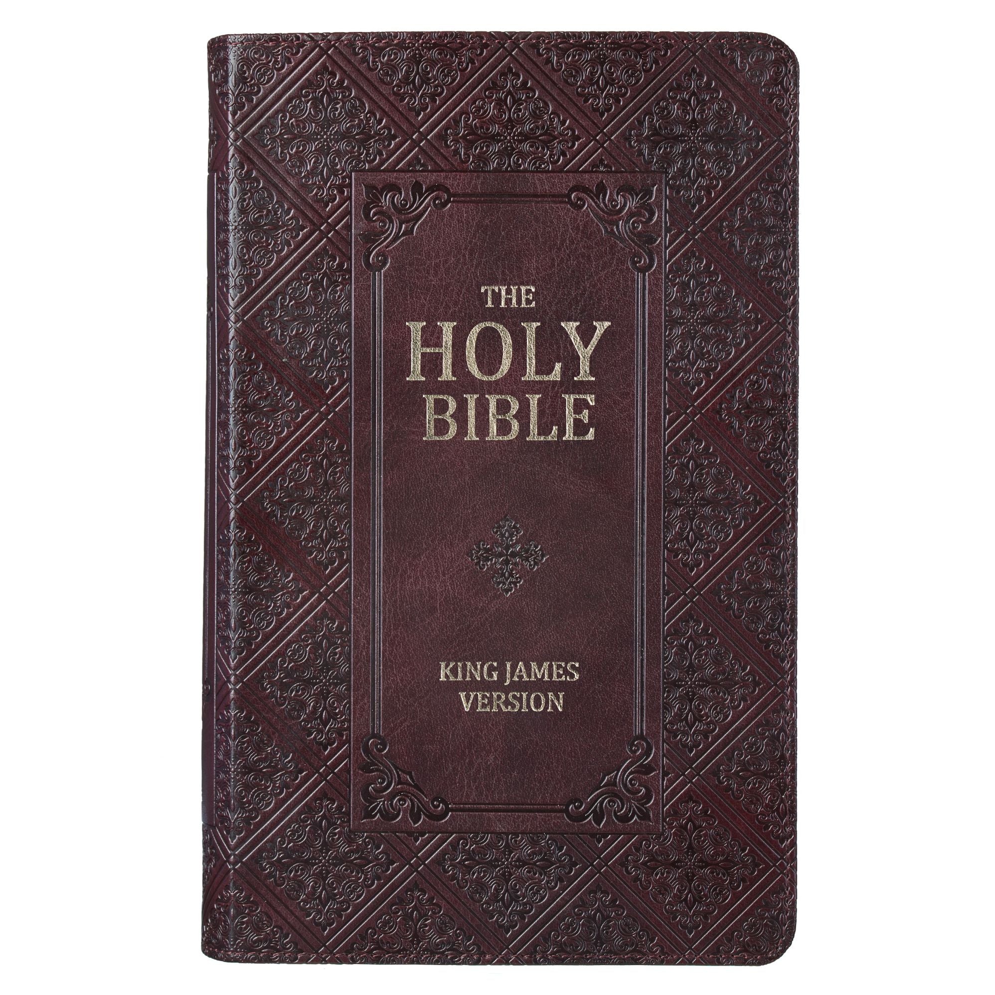 KJV Bible Giant Print Standard-size (Faux Leather, Dark Brown)