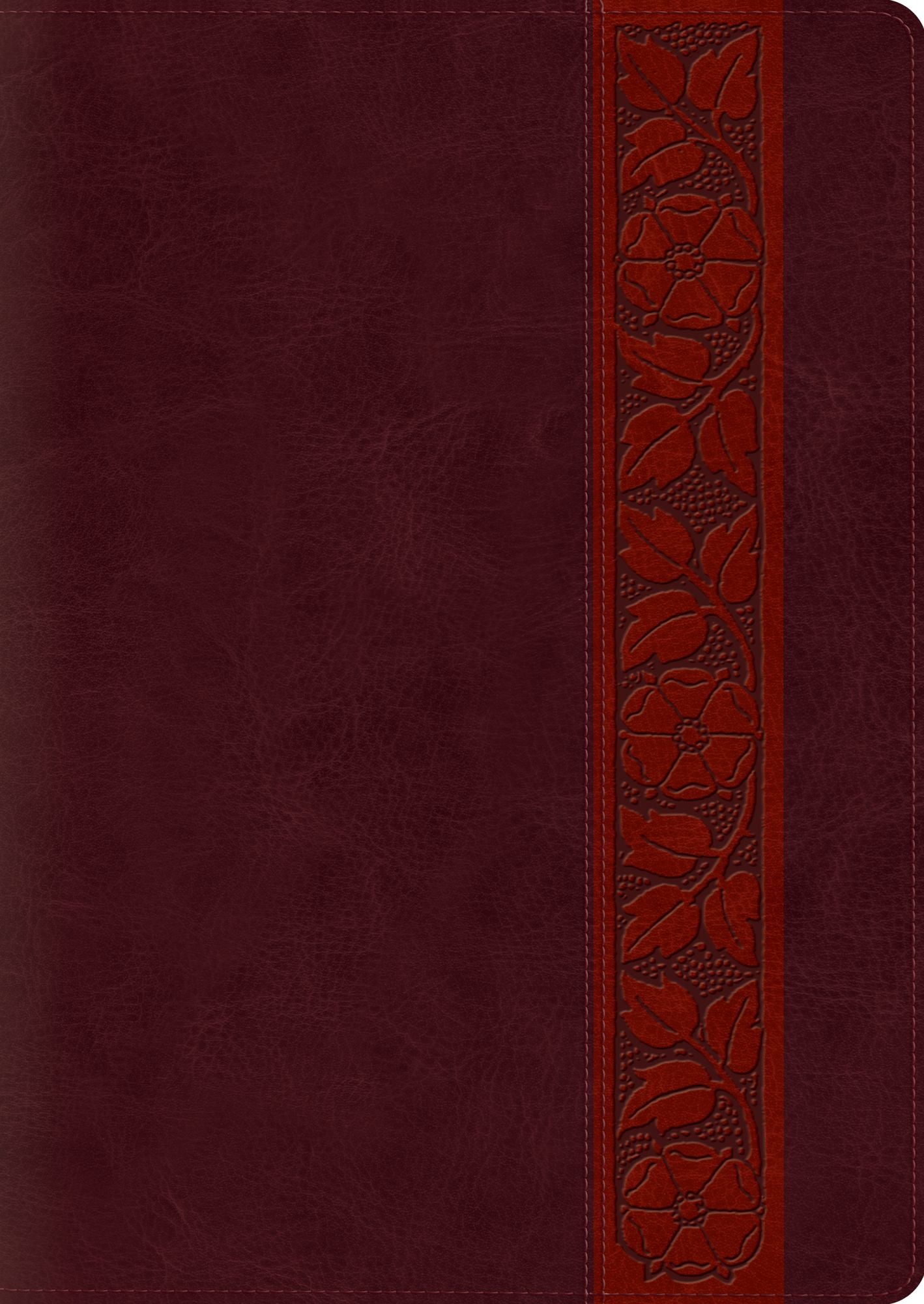 ESV Study Bible, Large Print, Thumb Indexed (TruTone, Mahogany, Trellis Design)