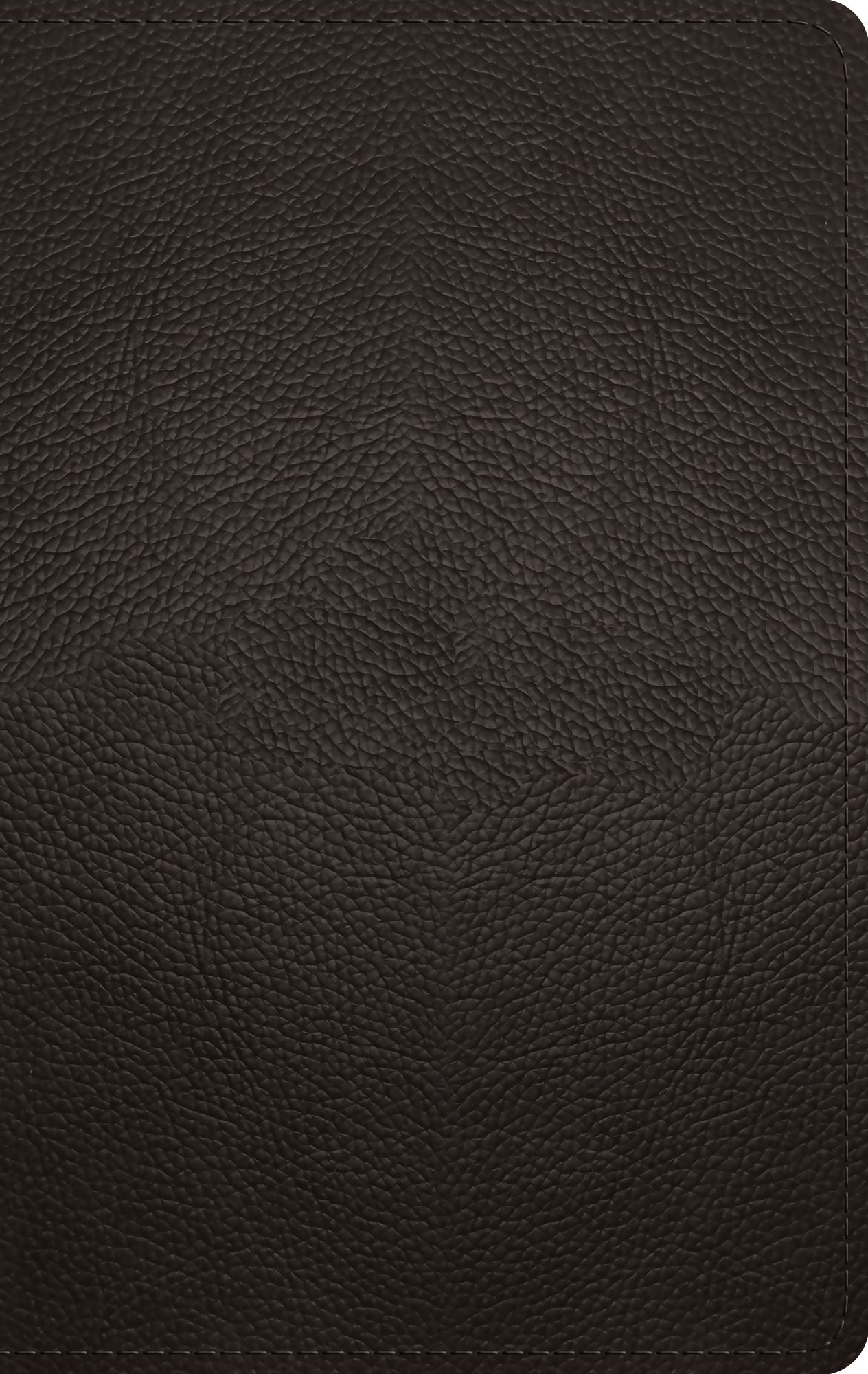 ESV Large Print Personal Size Bible, Red Letter (Buffalo Leather, Deep Brown)