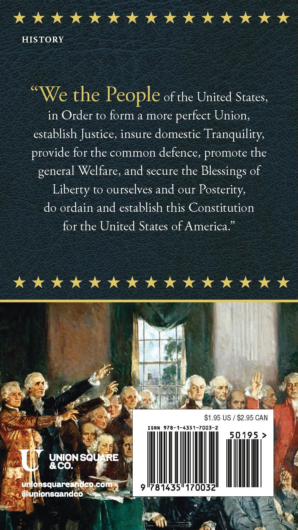 The Constitution of the United States of America with the Declaration of Independence