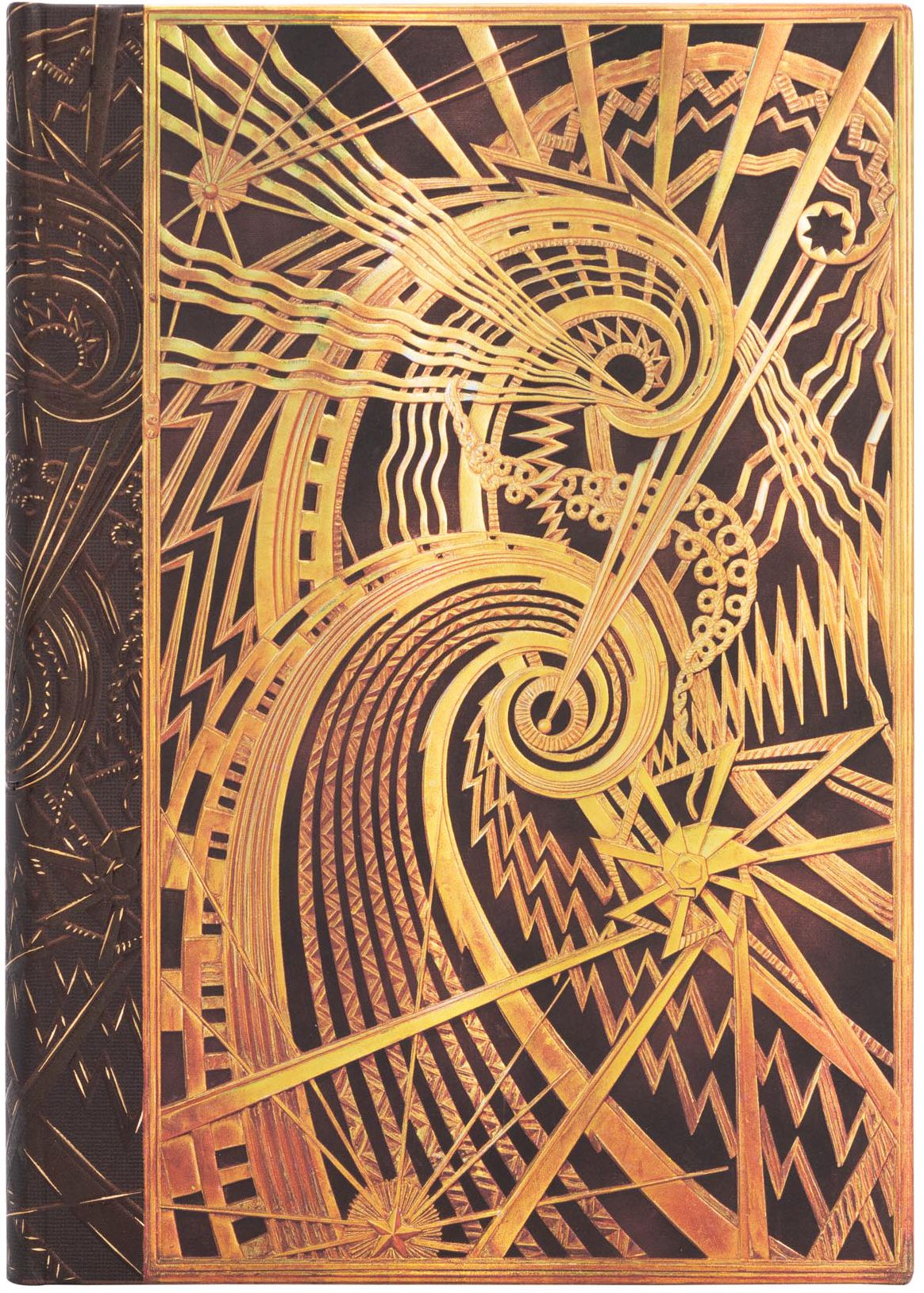 The Chanin Spiral MIDI Unlined Hardcover Journal, 144pg, 120gsm by Paperblanks (New York Deco)
