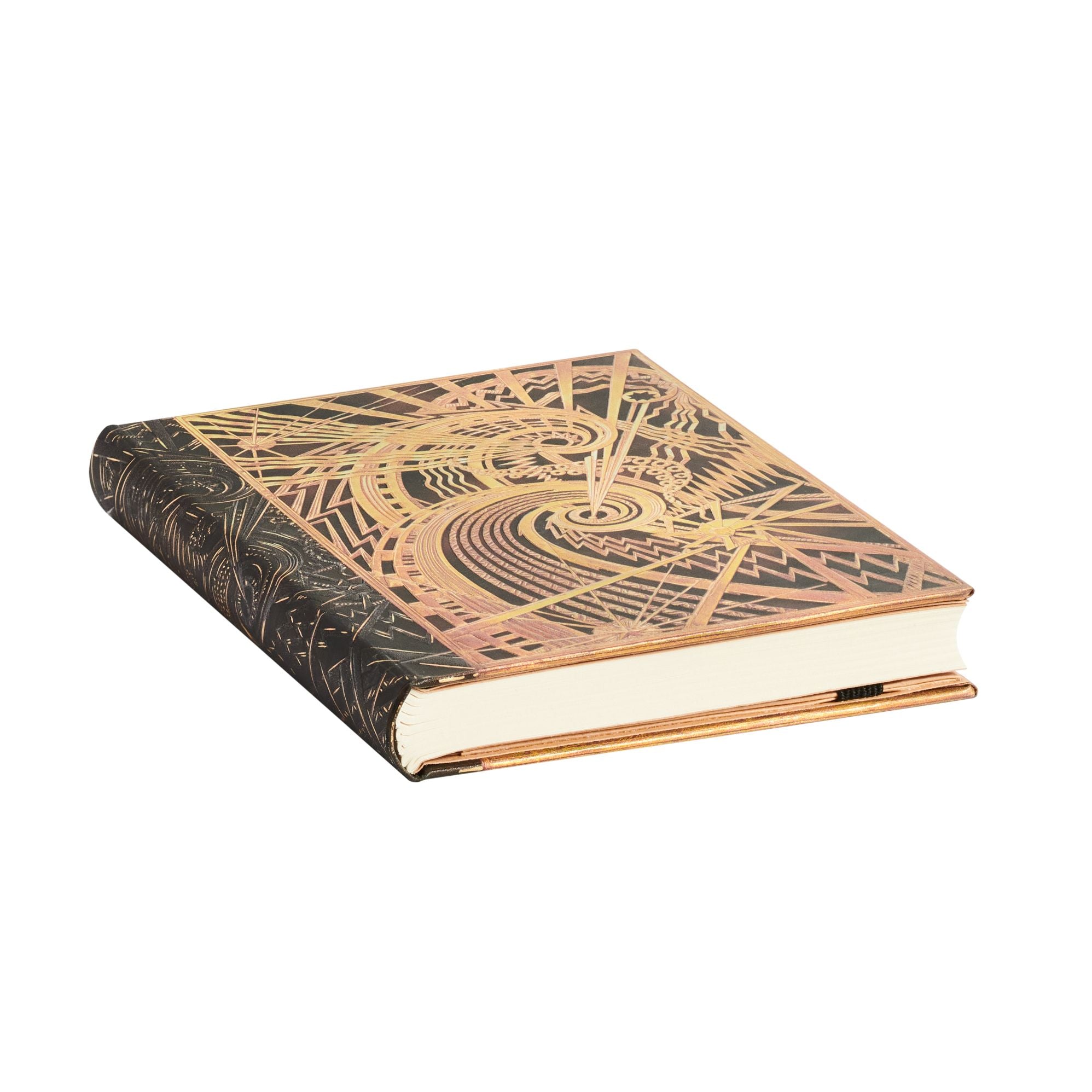 Chanin Spiral New York Deco Mini Address Book Elastic Band Closure