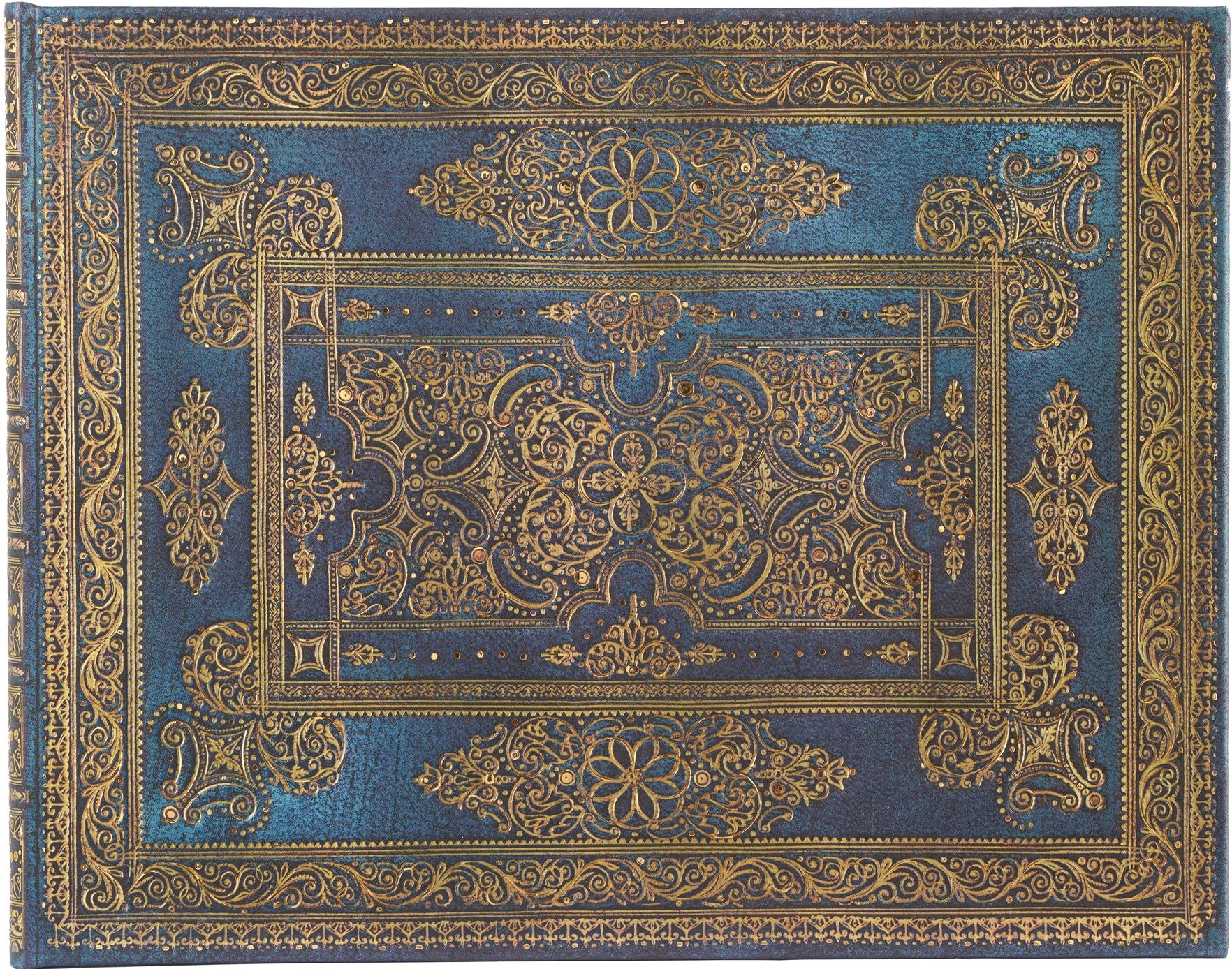 Paperblanks Blue Luxe Luxe Design Guest Book Unlined 144 Pg 120 GSM