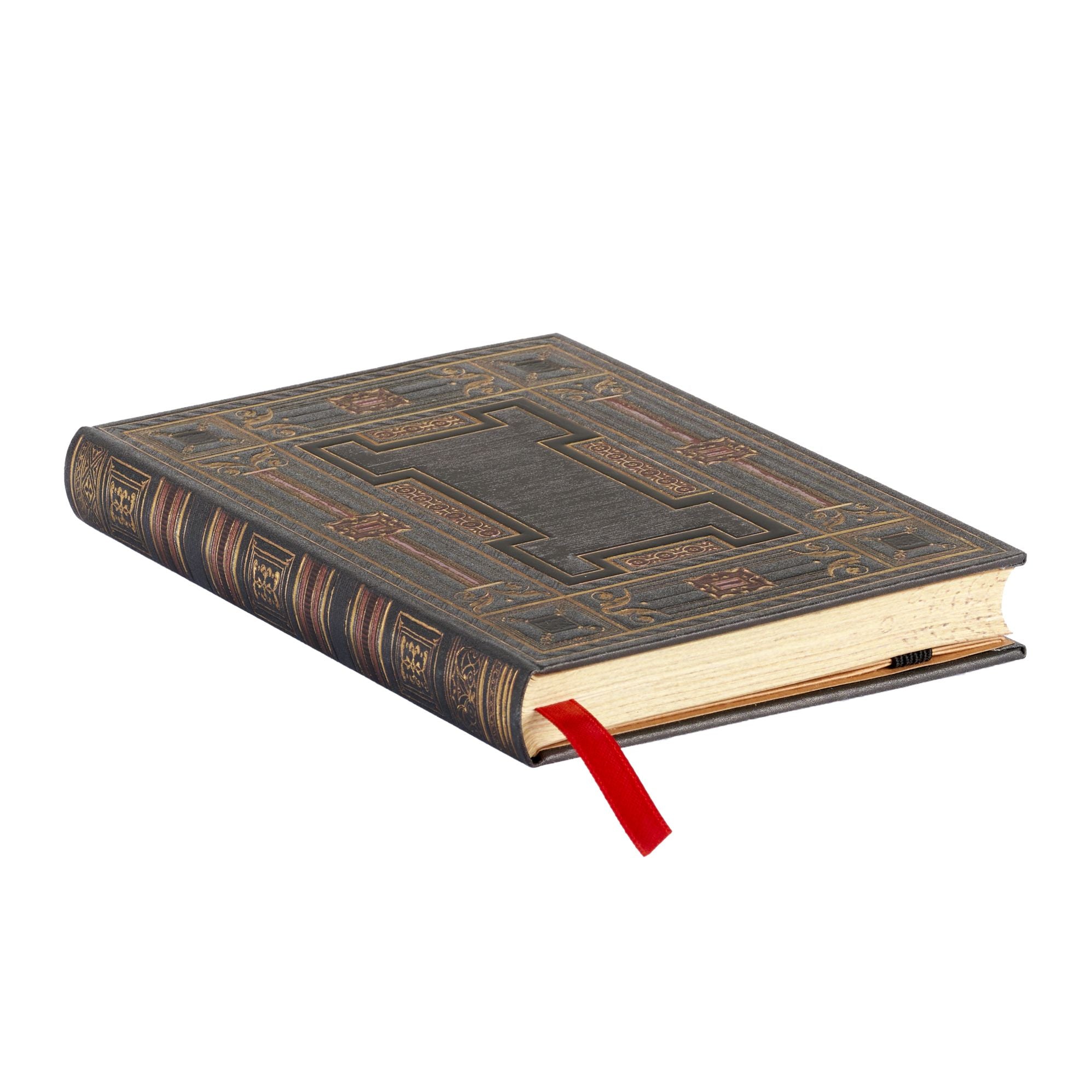Paperblanks Onyx Asterales Hardcover Journal Mini Lined Elastic Band Closure 176 Pg 85 GSM