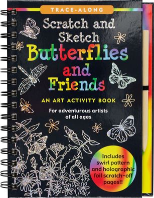 Scratch & Sketch Butterflies & Friends (Trace-Along): An Art Activity Book