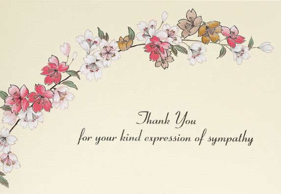 Sympathy Floral Thank You Notes