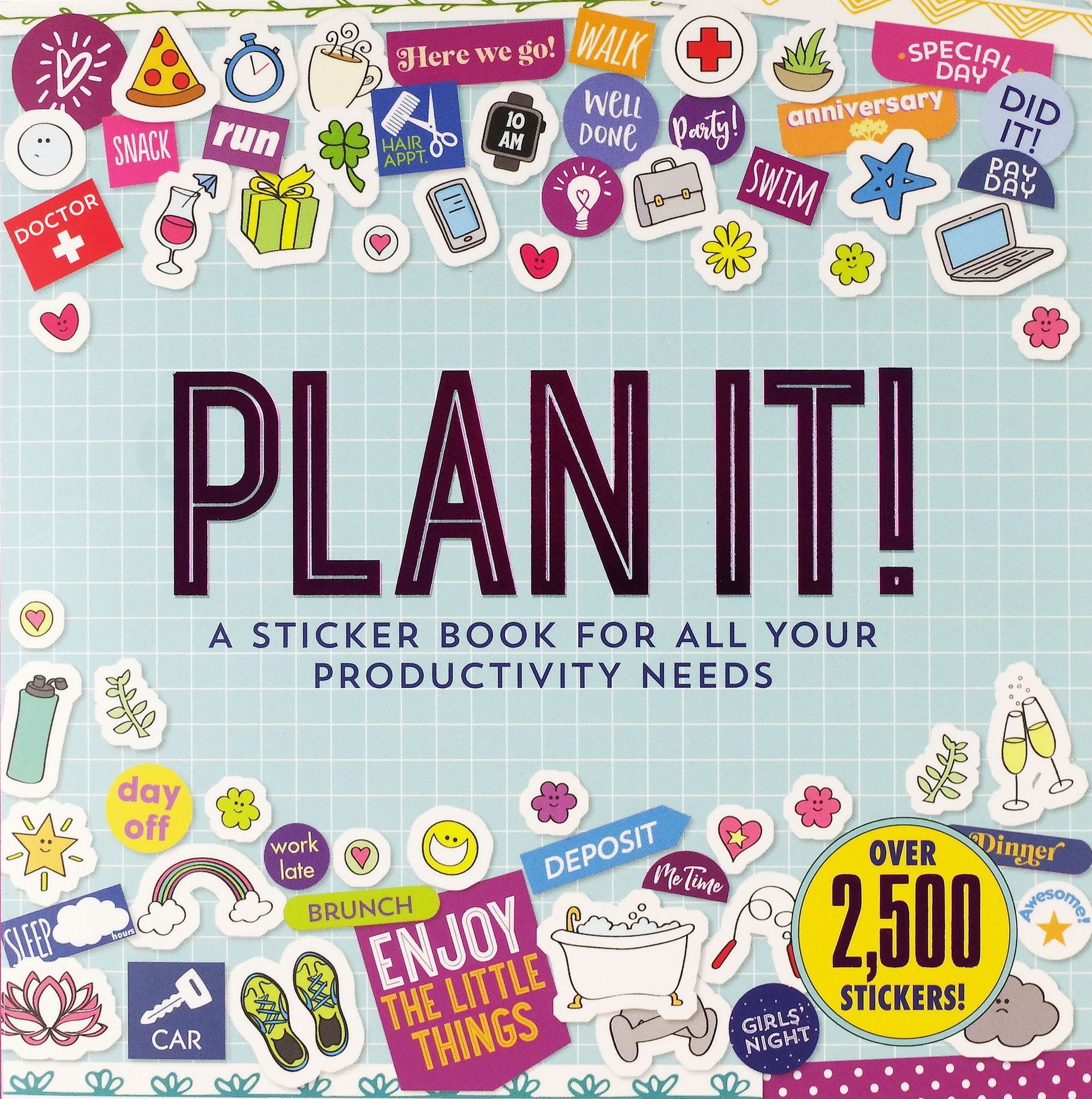 Plan It! Sticker Book (over 2,500 stickers): A Sticker Book for All Your Productivity Needs