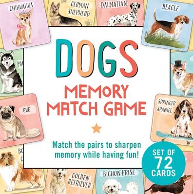 Dogs Memory Match Game (Set of 72 cards)