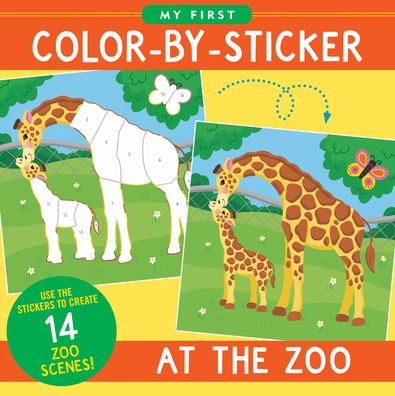 My First Color-by-Sticker Book - At the Zoo