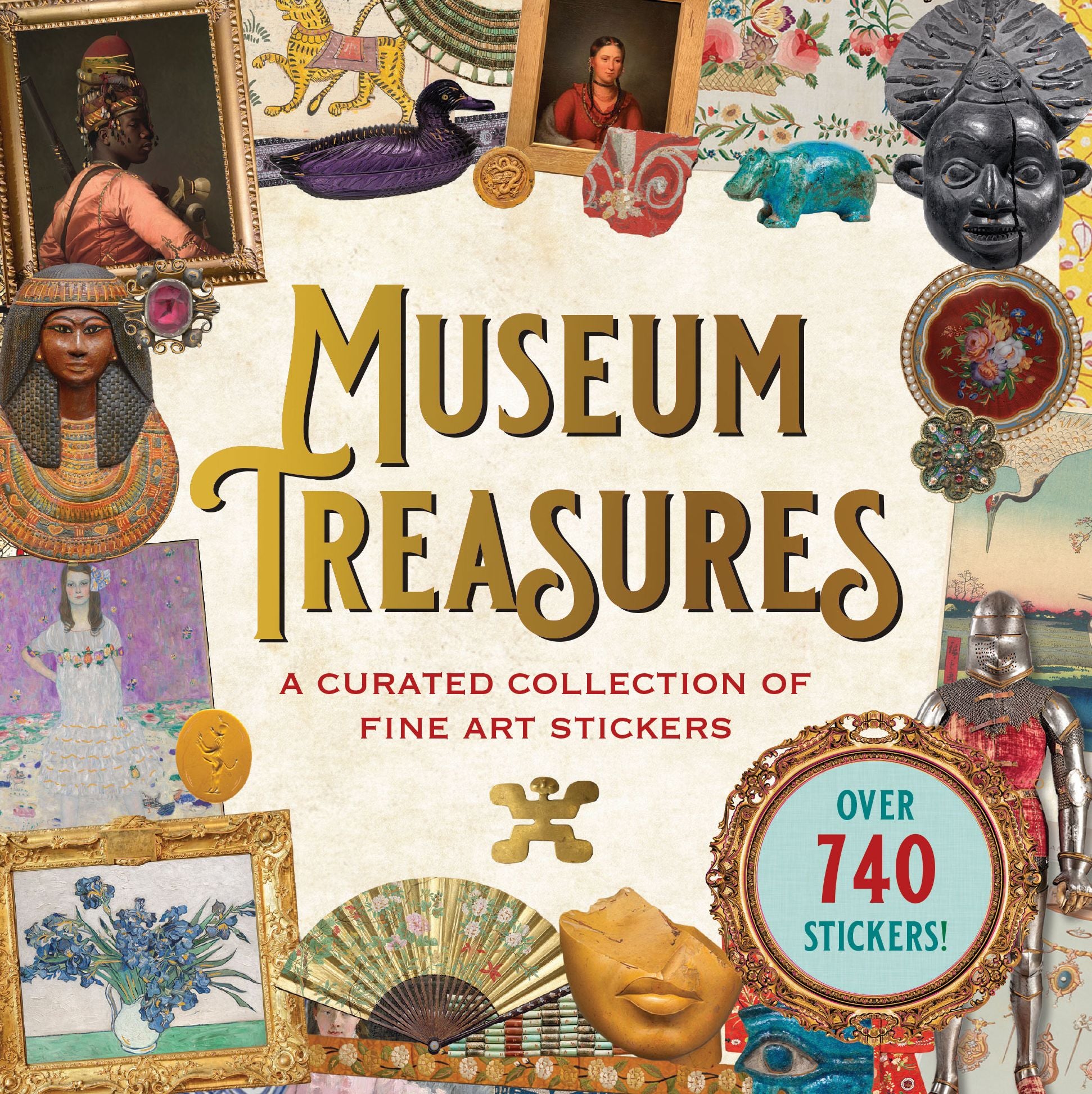 Museum Treasures Sticker Book (over 740 stickers): A Curated Collection of Fine Art Stickers