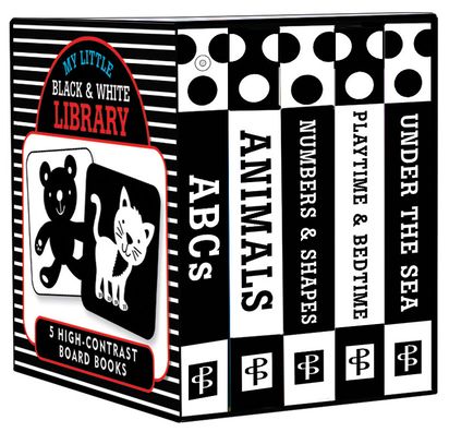 My Little Black and White Board Book Library - Set of 5 High Contrast Board Books
