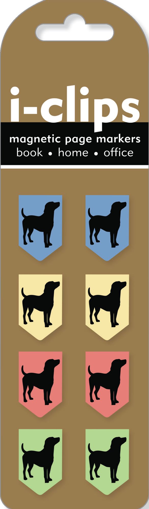 Black Dogs i-clips Magnetic Page Markers (set of 8)