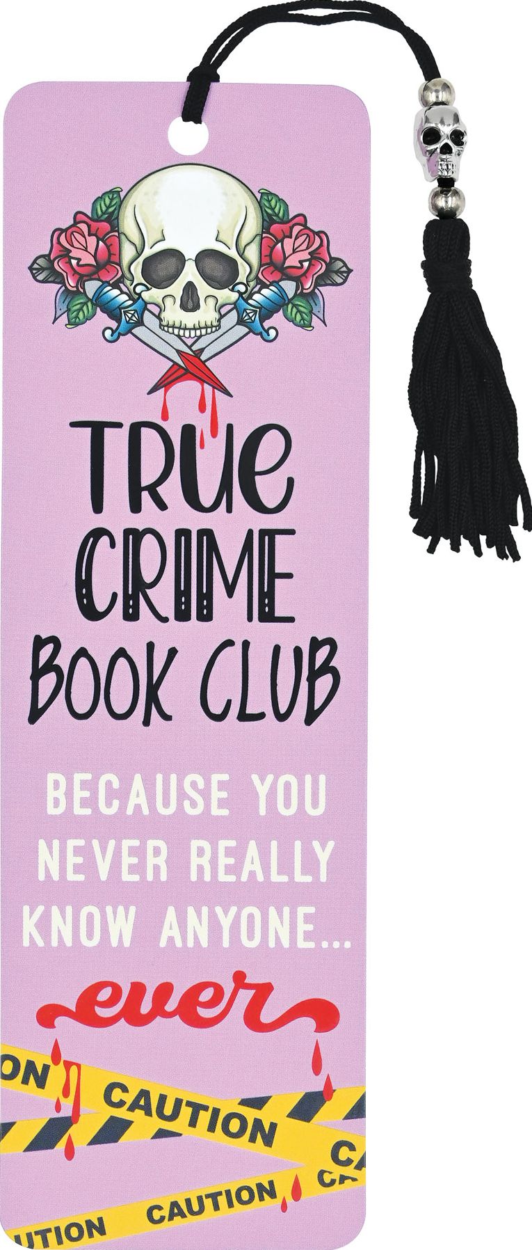 True Crime Club Beaded Bookmark
