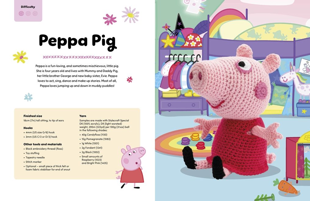 Crochet Peppa Pig: Over 20 adorable amigurumi toy patterns for hours of fun!
