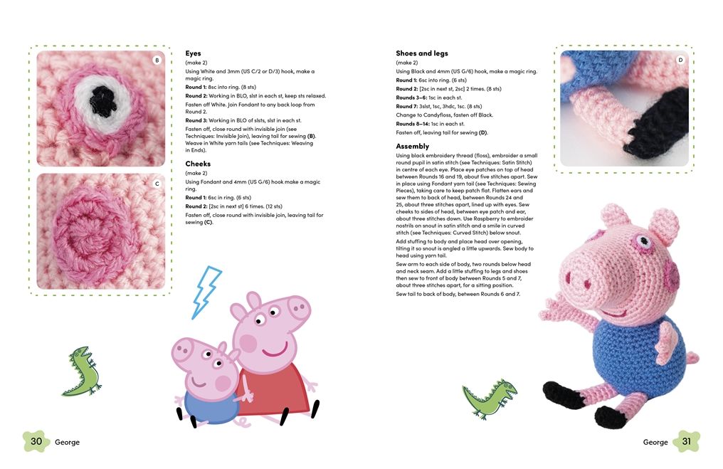 Crochet Peppa Pig: Over 20 adorable amigurumi toy patterns for hours of fun!