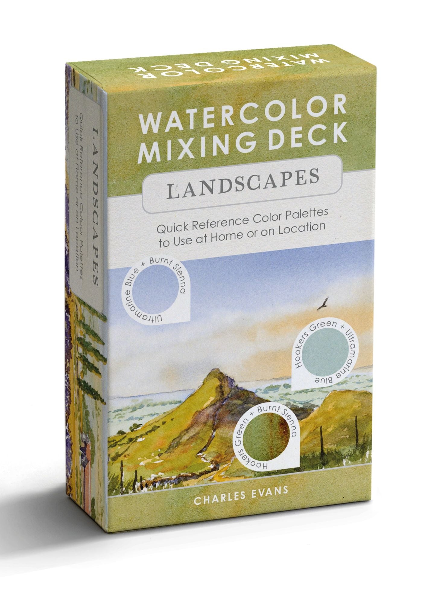 Watercolor Mixing Deck: Landscapes: Quick Reference Color Palettes to Use at Home or on Location