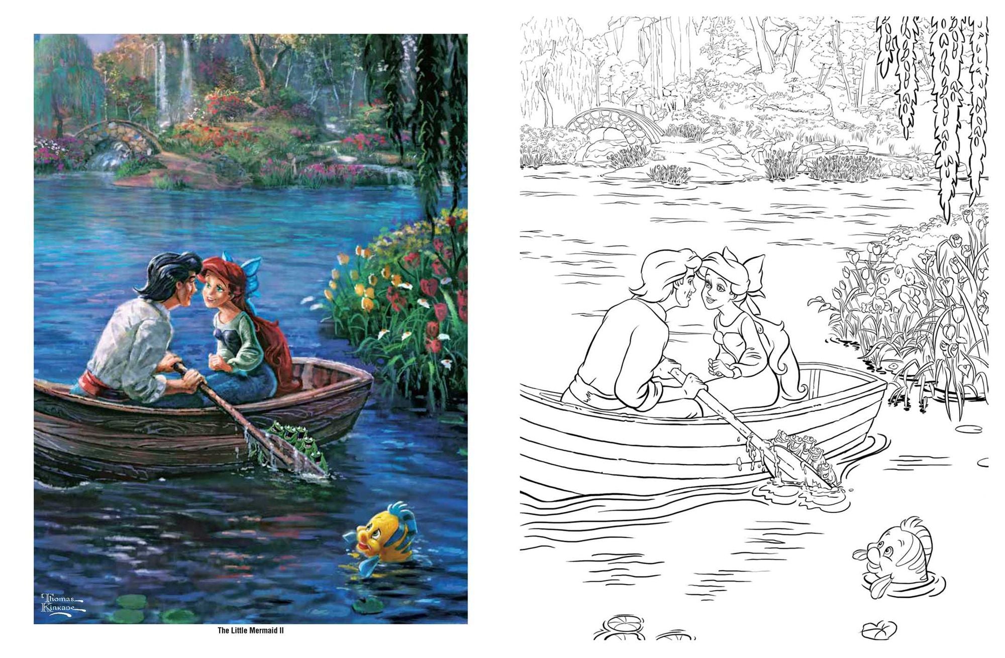 Disney Dreams Collection Thomas Kinkade Studios Coloring Book