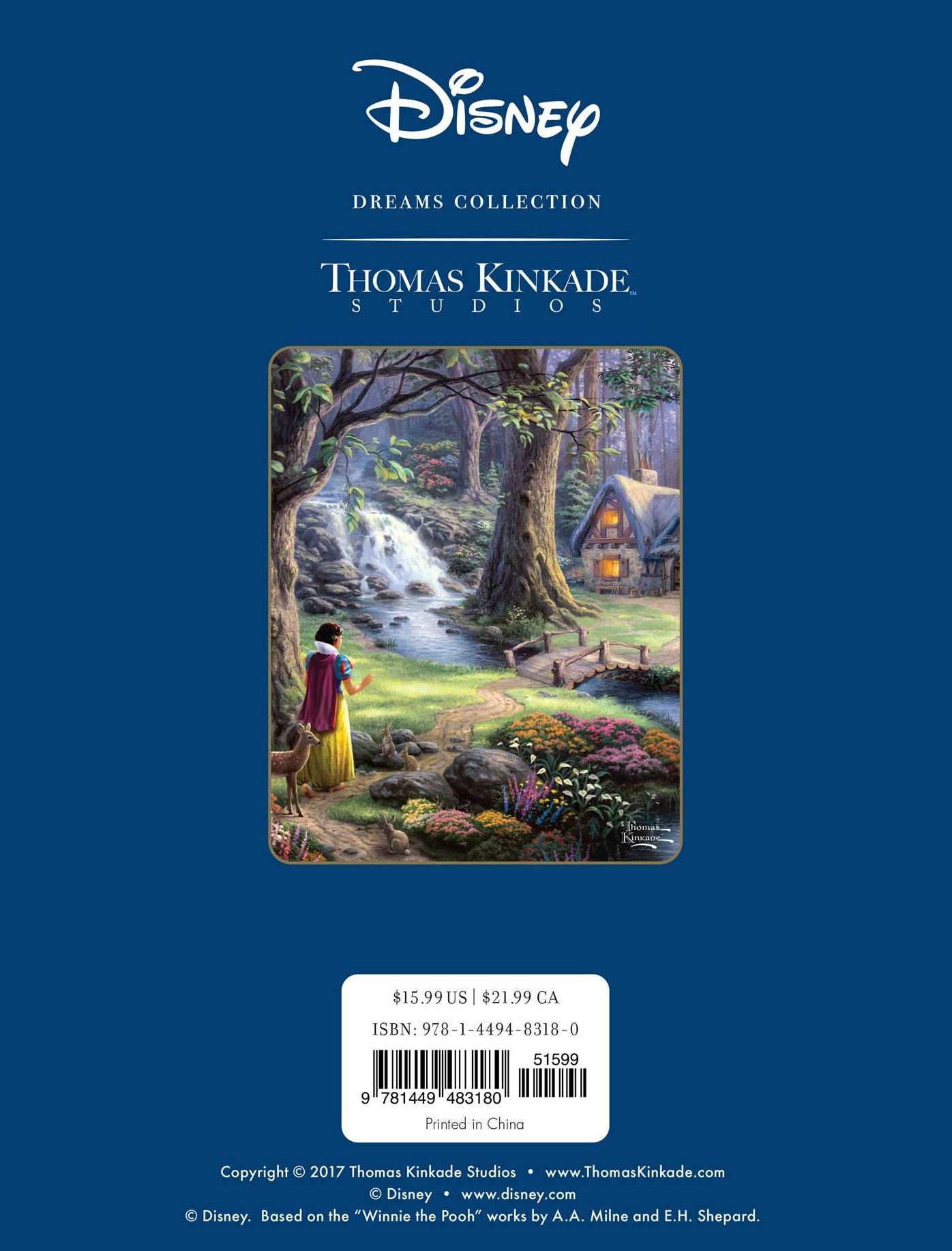 Disney Dreams Collection Thomas Kinkade Studios Coloring Book