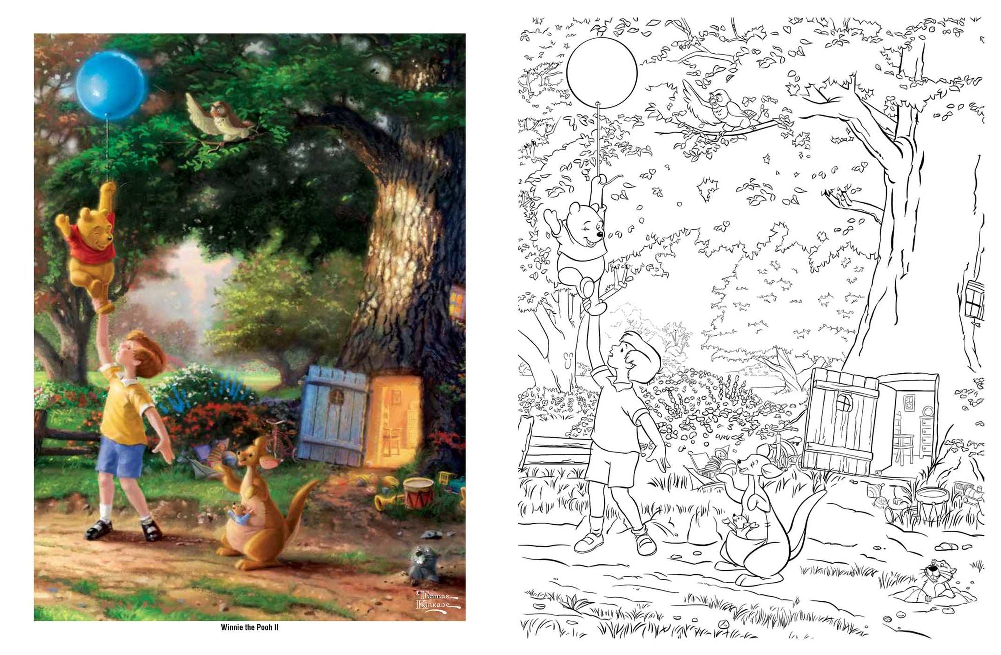 Disney Dreams Collection Thomas Kinkade Studios Coloring Book