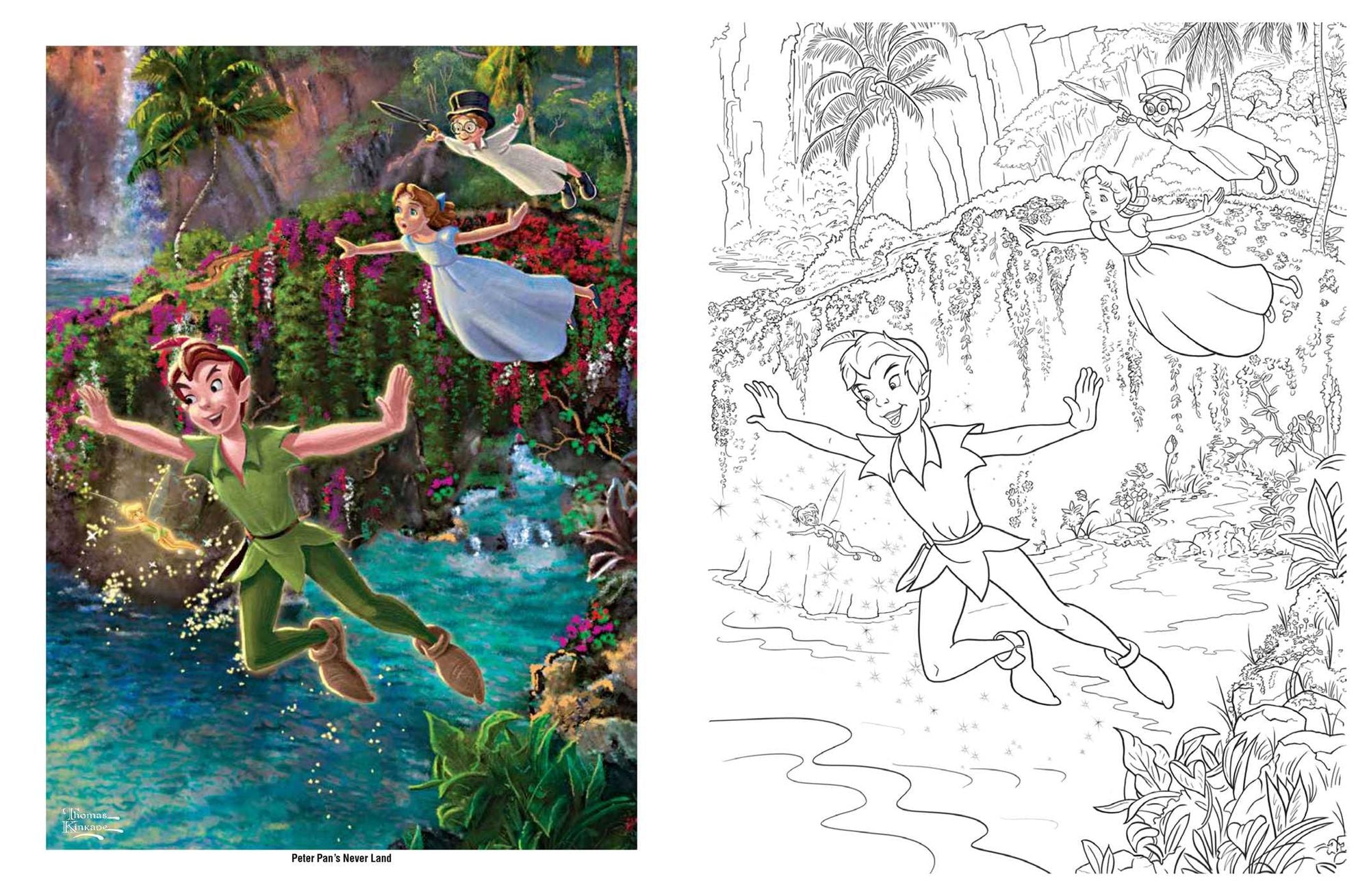 Disney Dreams Collection Thomas Kinkade Studios Coloring Book