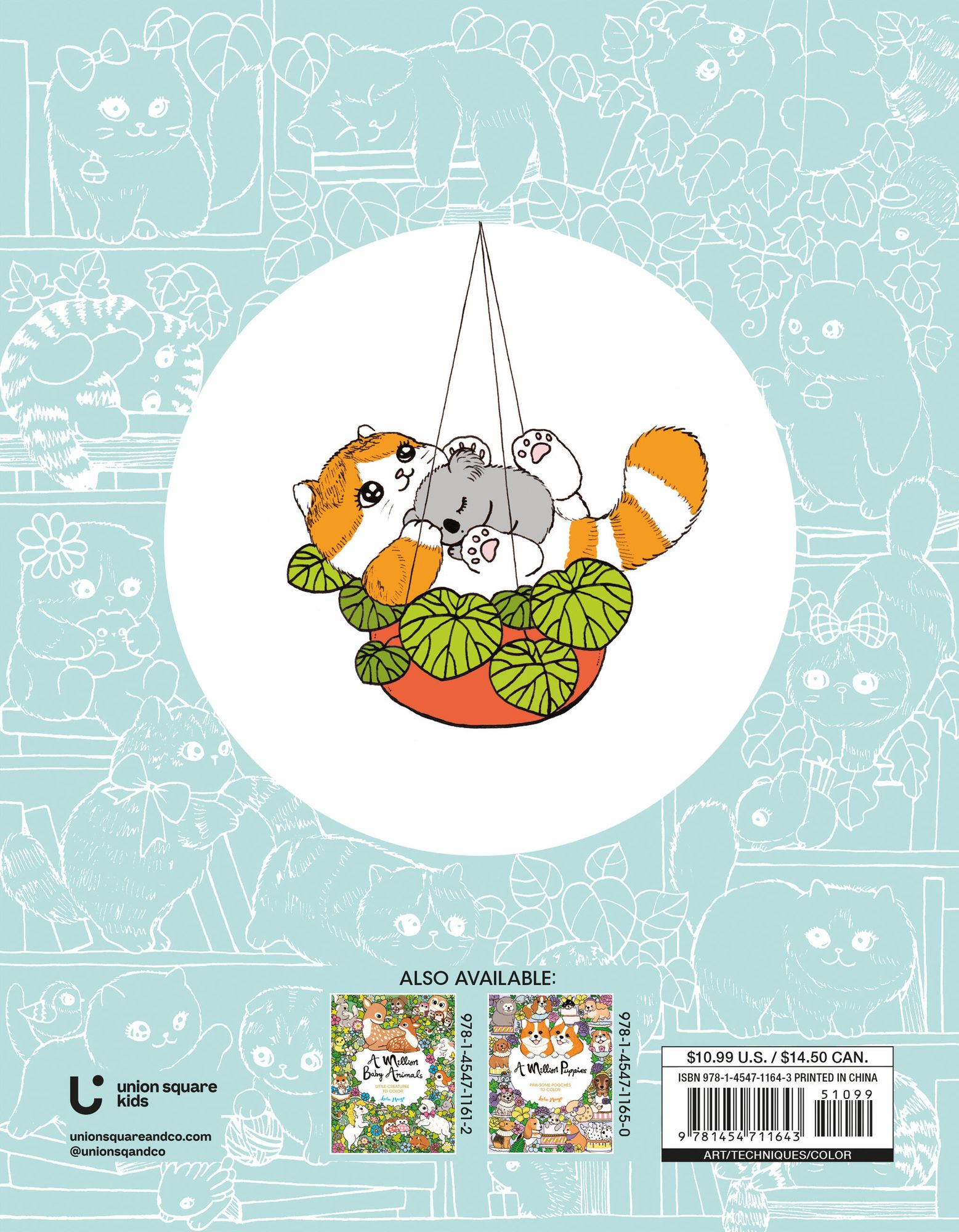 A Million Kittens: Adorable Felines to Color