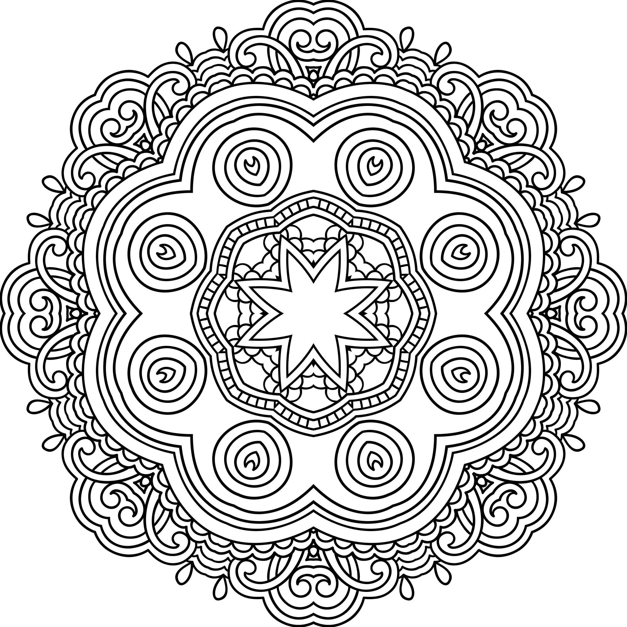Mandala Meditation Coloring Book