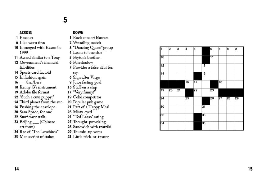 Sip & Solve Easy Mini Crosswords