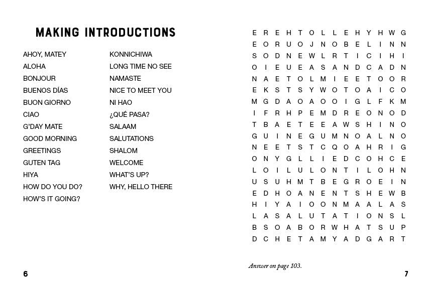 Sip & Solve Mini Word Search Puzzles