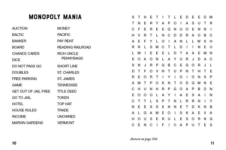 Sip & Solve Mini Word Search Puzzles