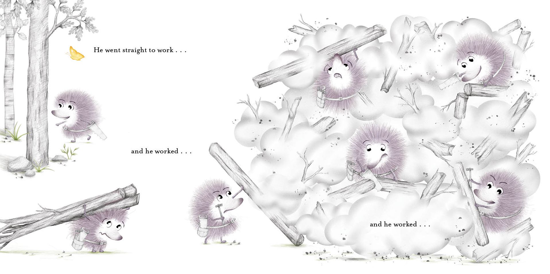 Hedgehog and the Log