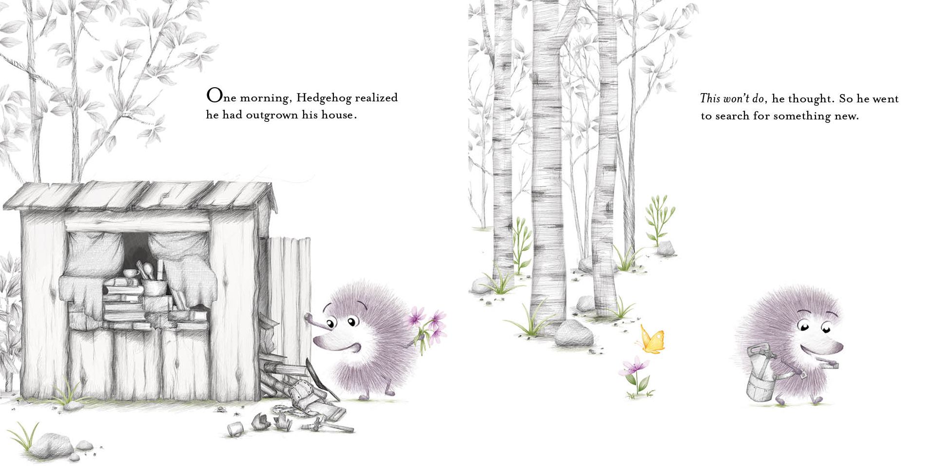 Hedgehog and the Log