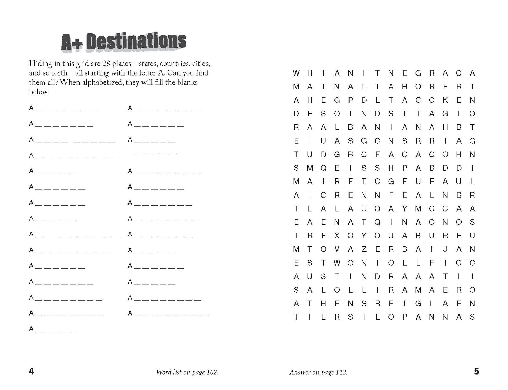 Off-the-Wall Word Searches