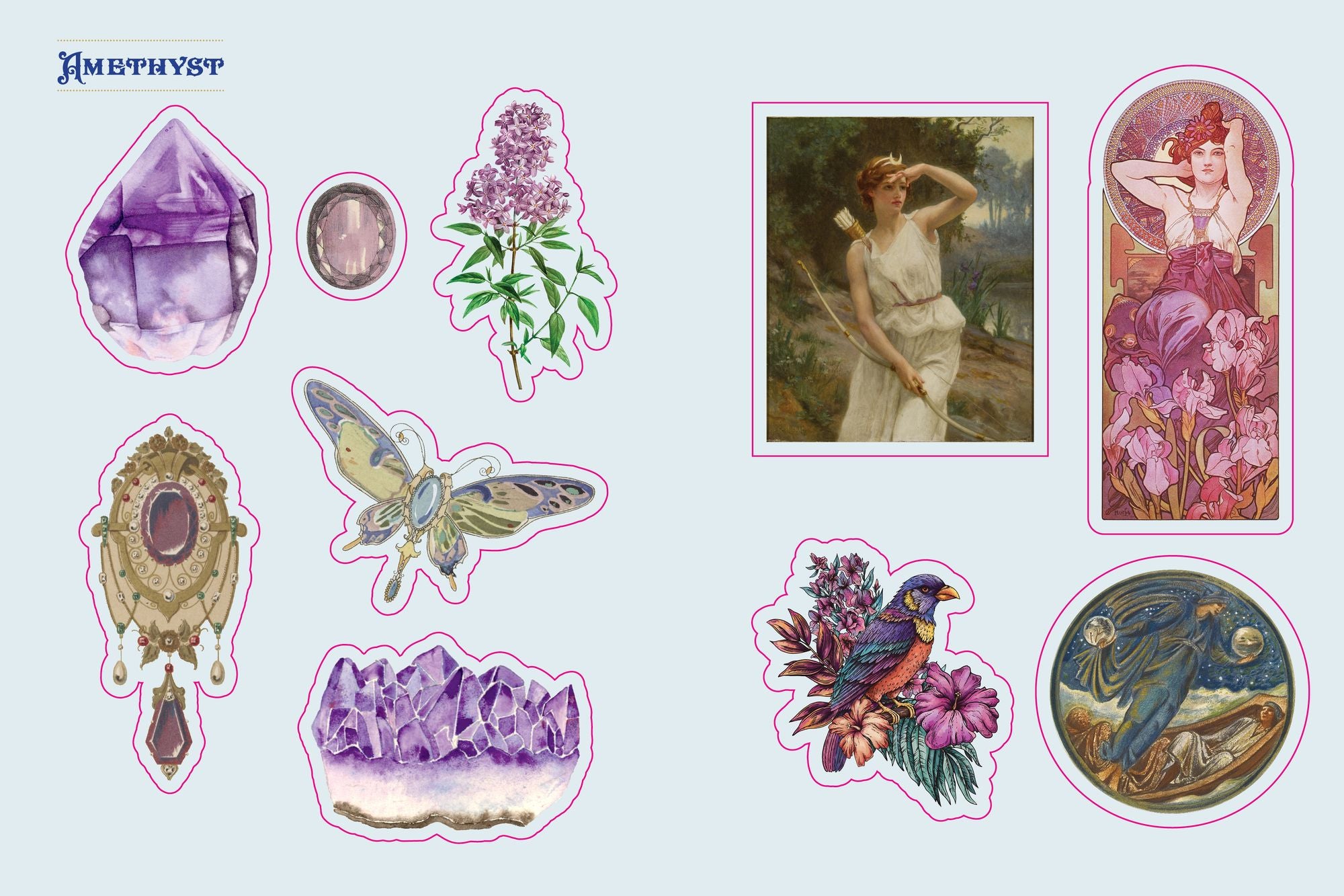 Crystal Sticker Book: More than 400 Magickal & Mystical Stickers