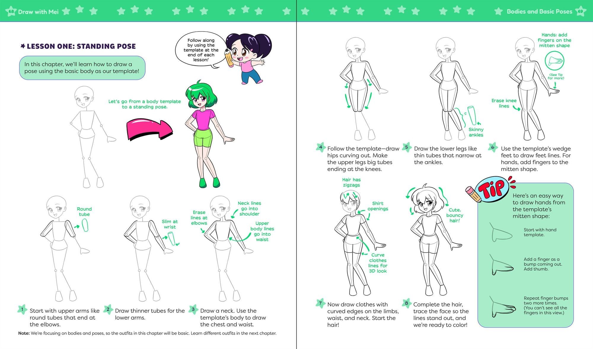 Draw with Mei: How to Draw Anime Characters: With Quick and Easy Templates