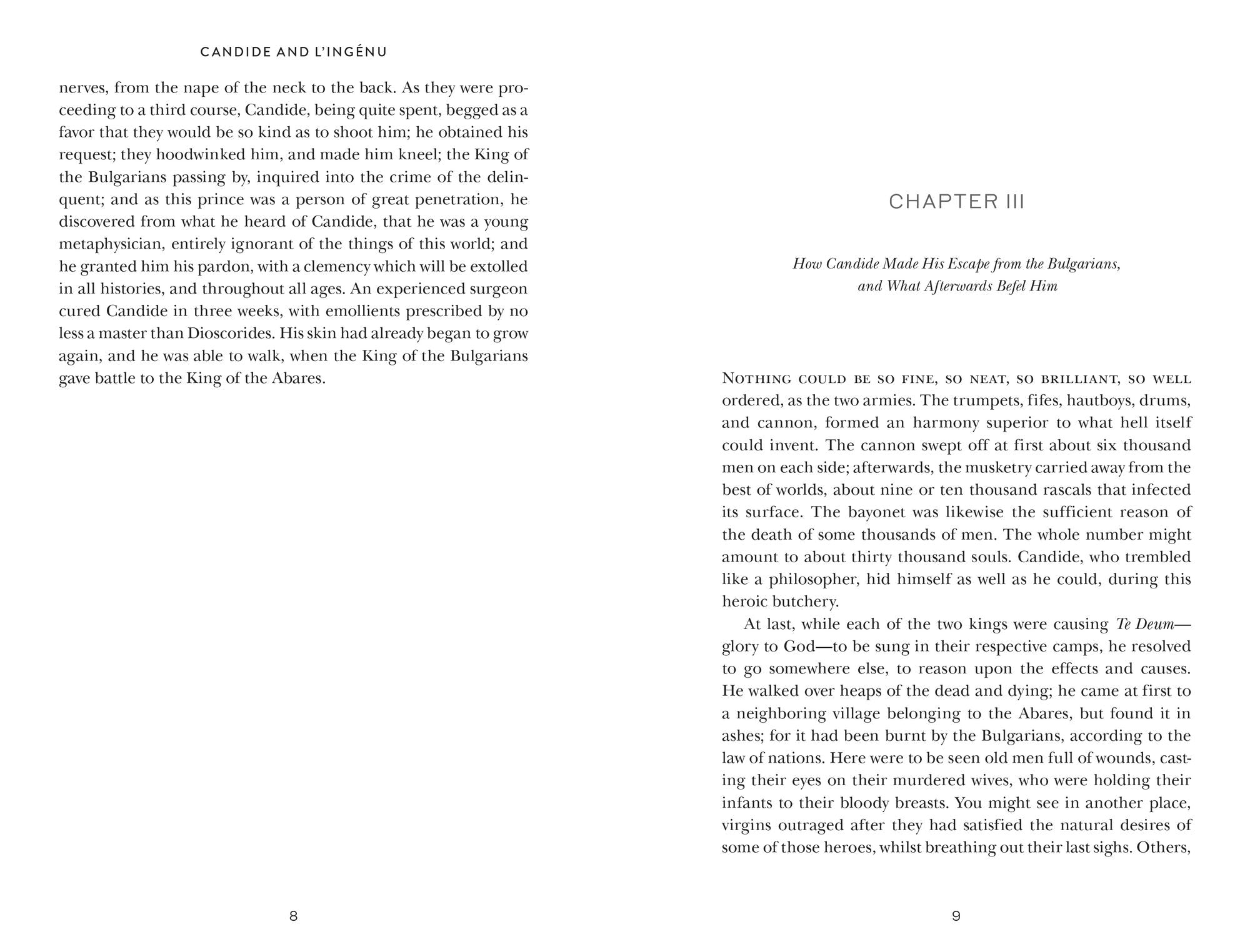 Candide and L'Ingenu