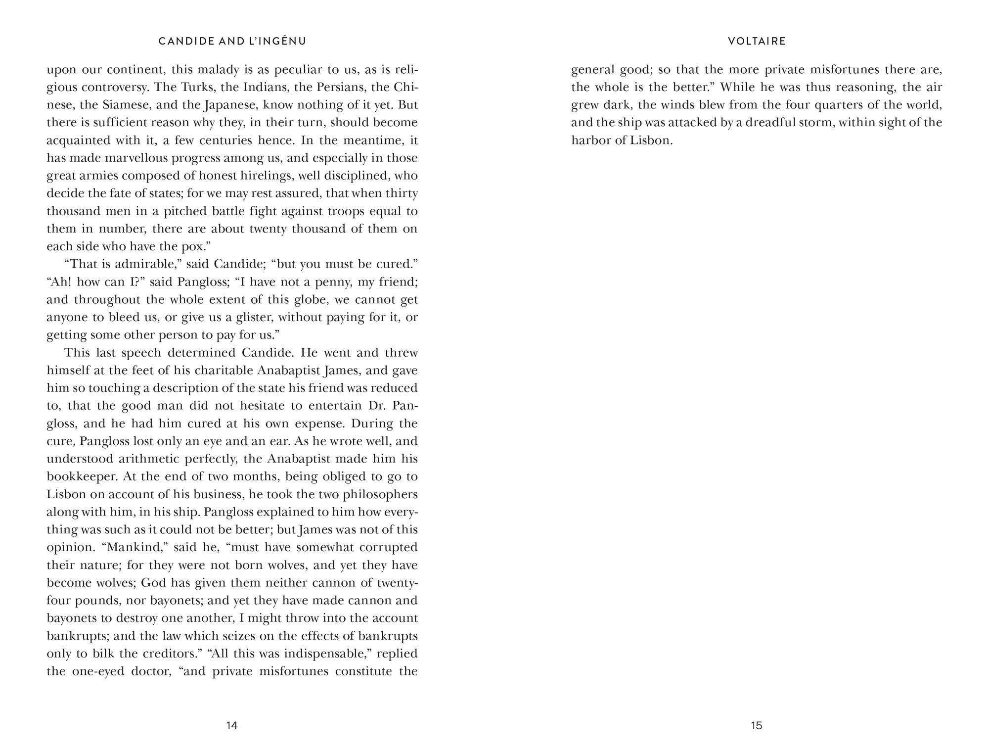 Candide and L'Ingenu