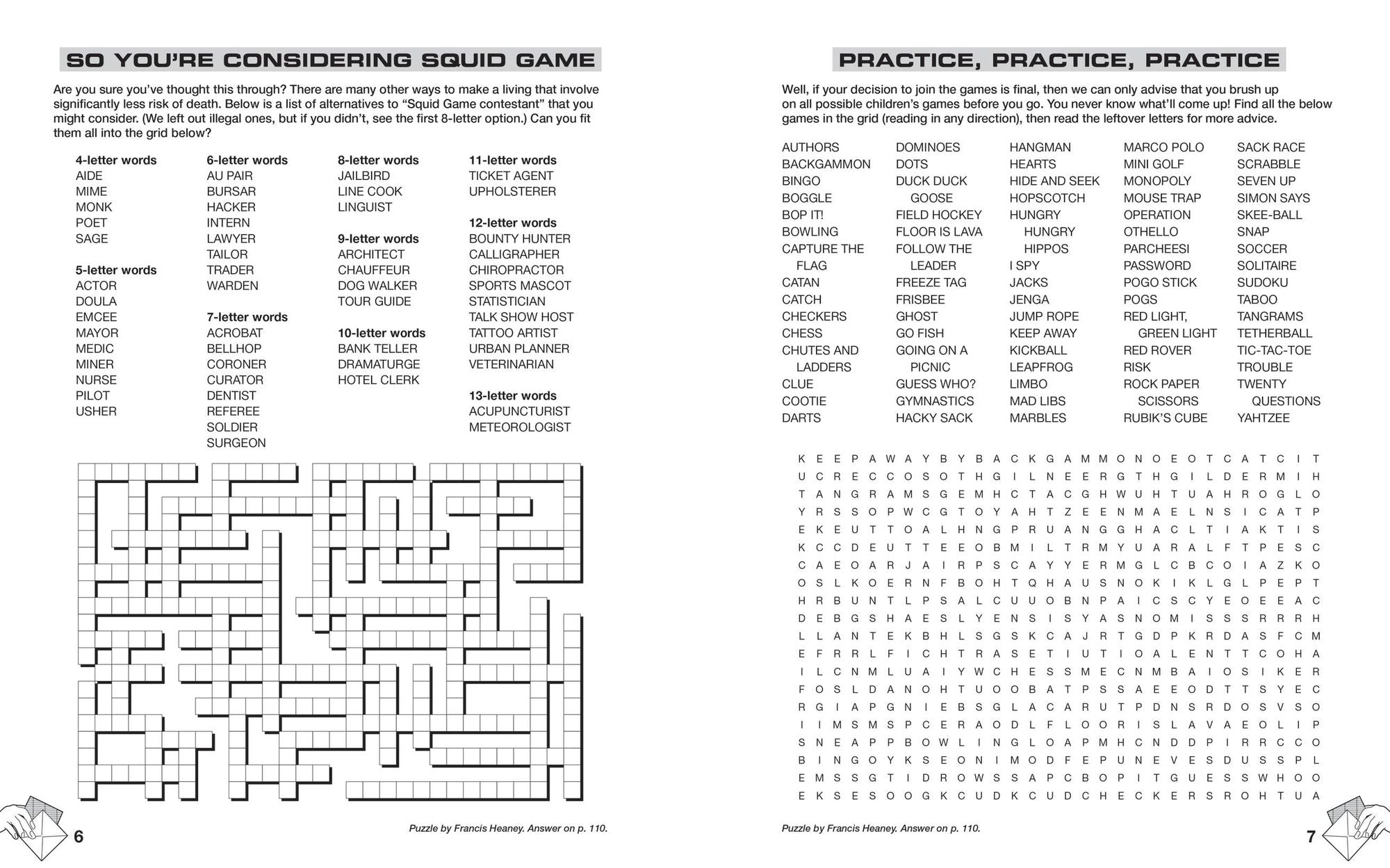 Squid Game Book of Games