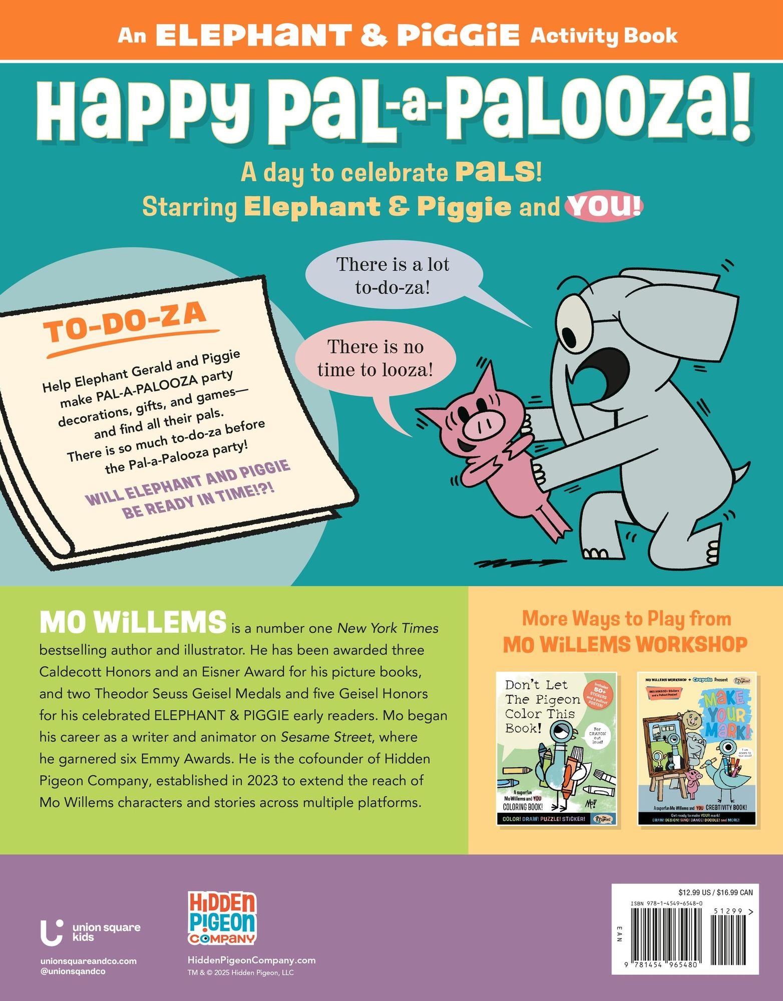 Elephant & Piggie: Happy Pal-a-Palooza!: An Elephant & Piggie Activity Book