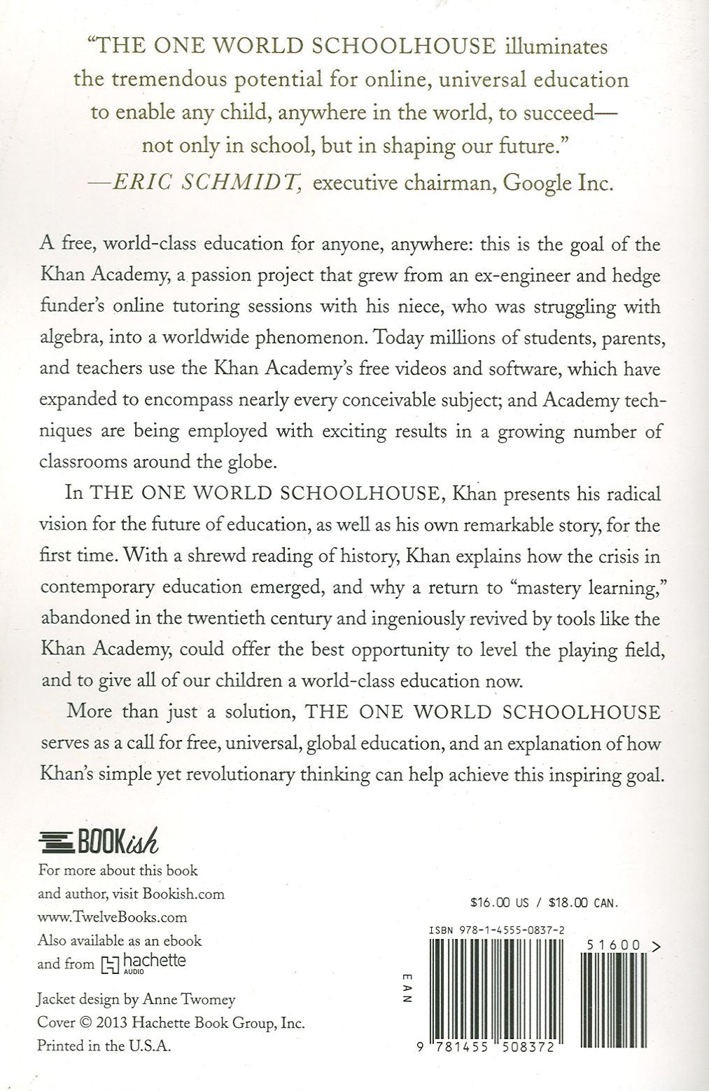 The One World Schoolhouse: Education Reimagined