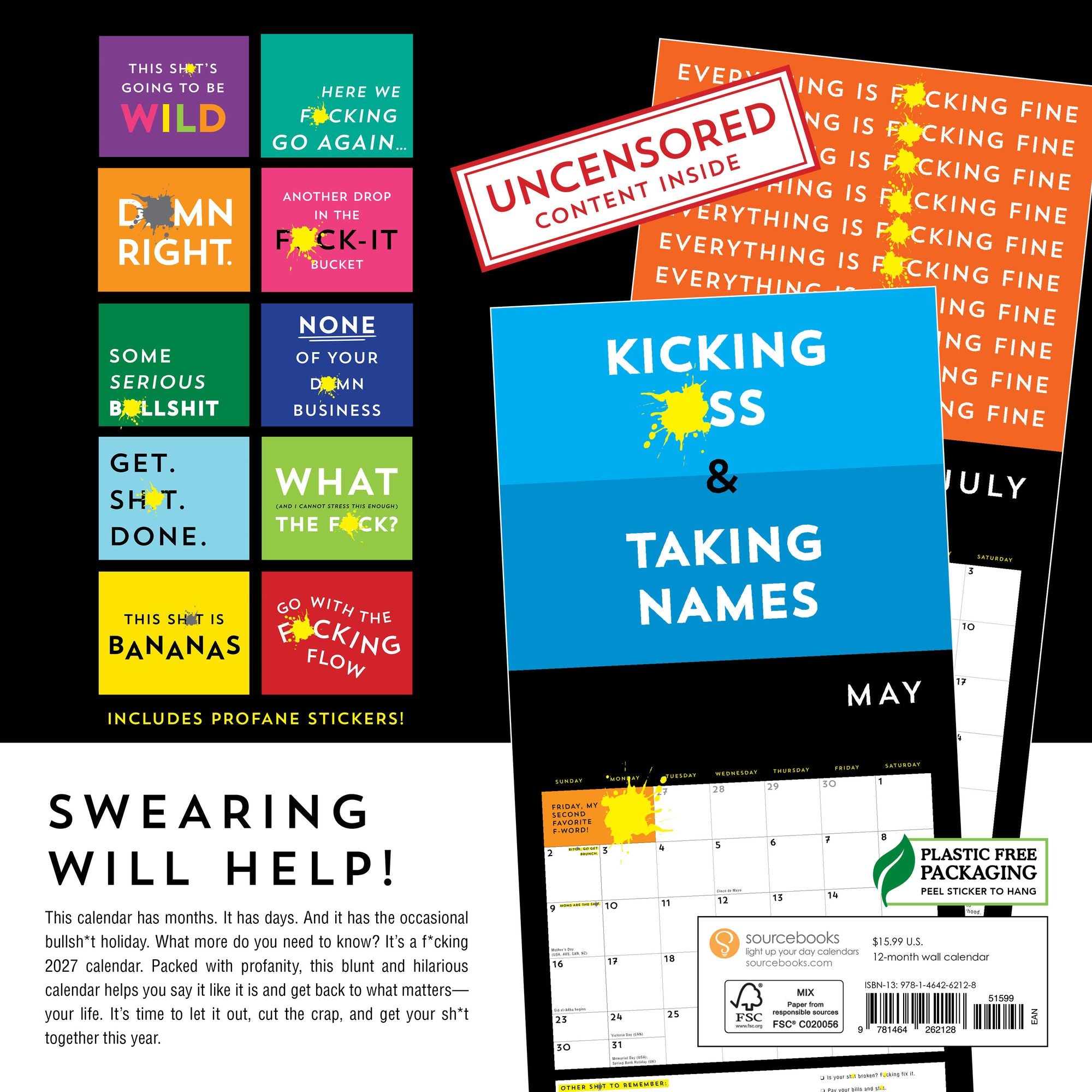 2027 F*cking Wall Calendar