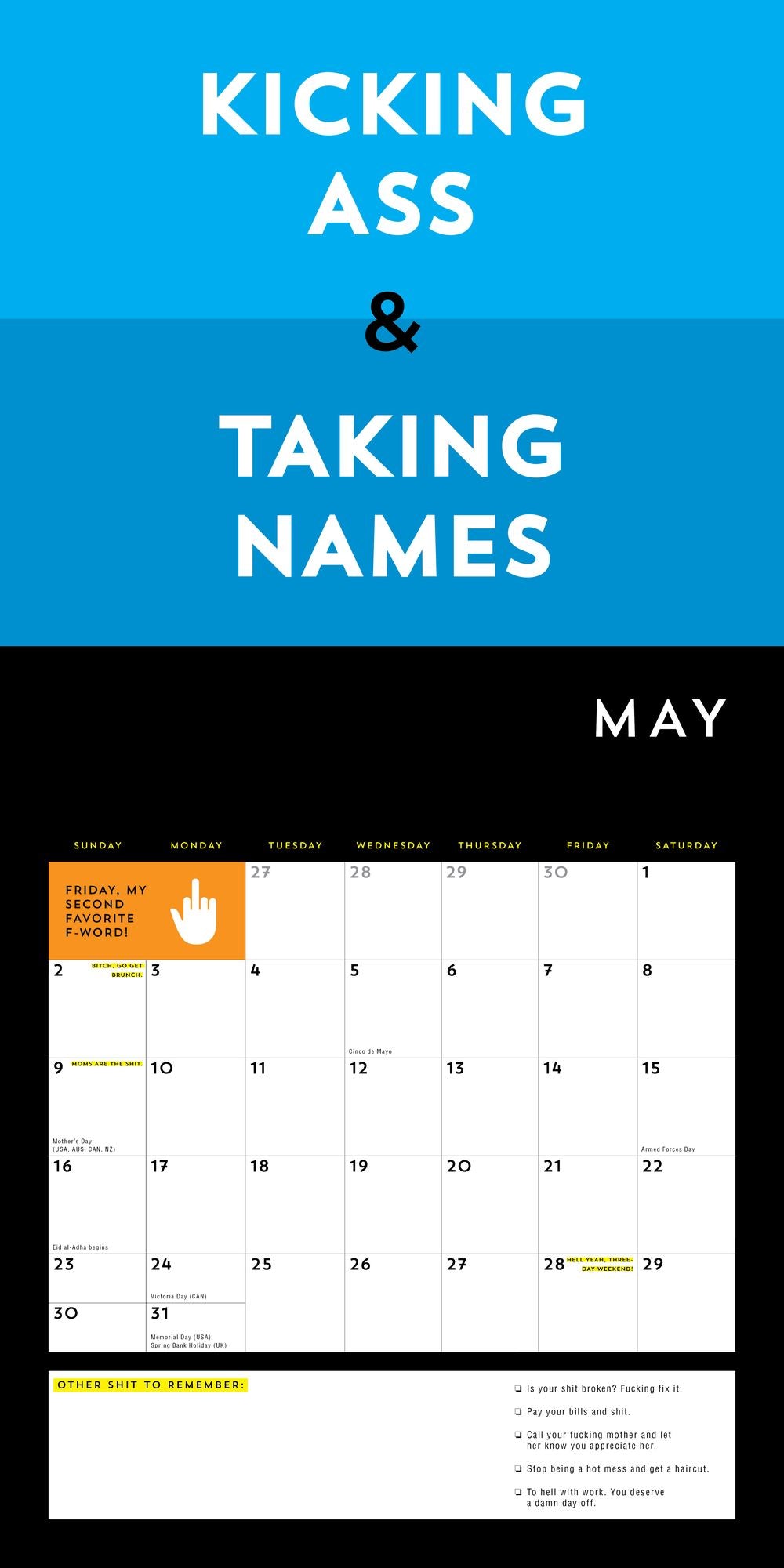 2027 F*cking Wall Calendar