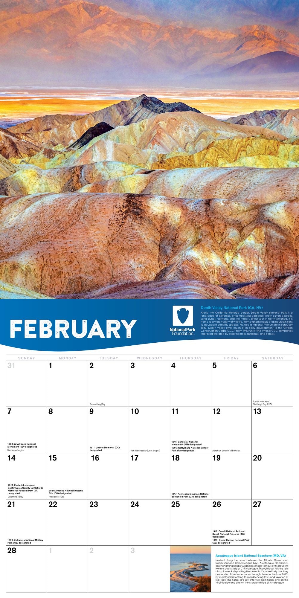 2027 National Park Foundation Wall Calendar