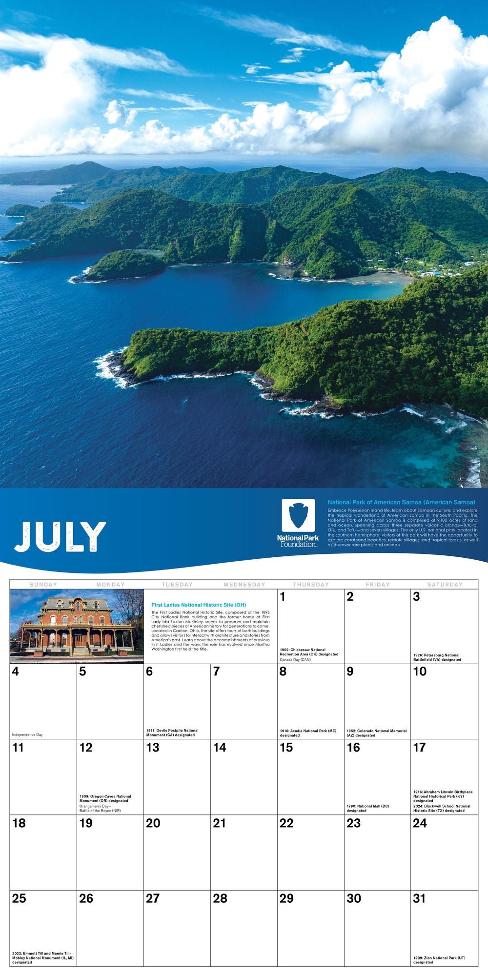 2027 National Park Foundation Wall Calendar