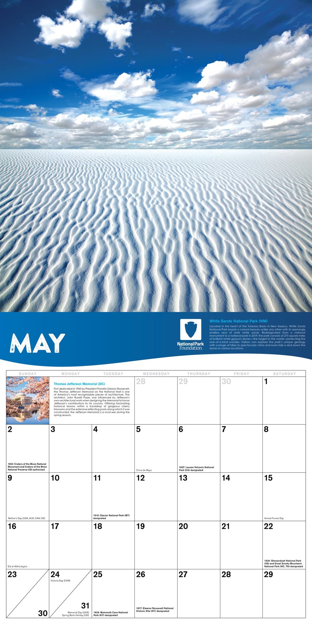 2027 National Park Foundation Wall Calendar