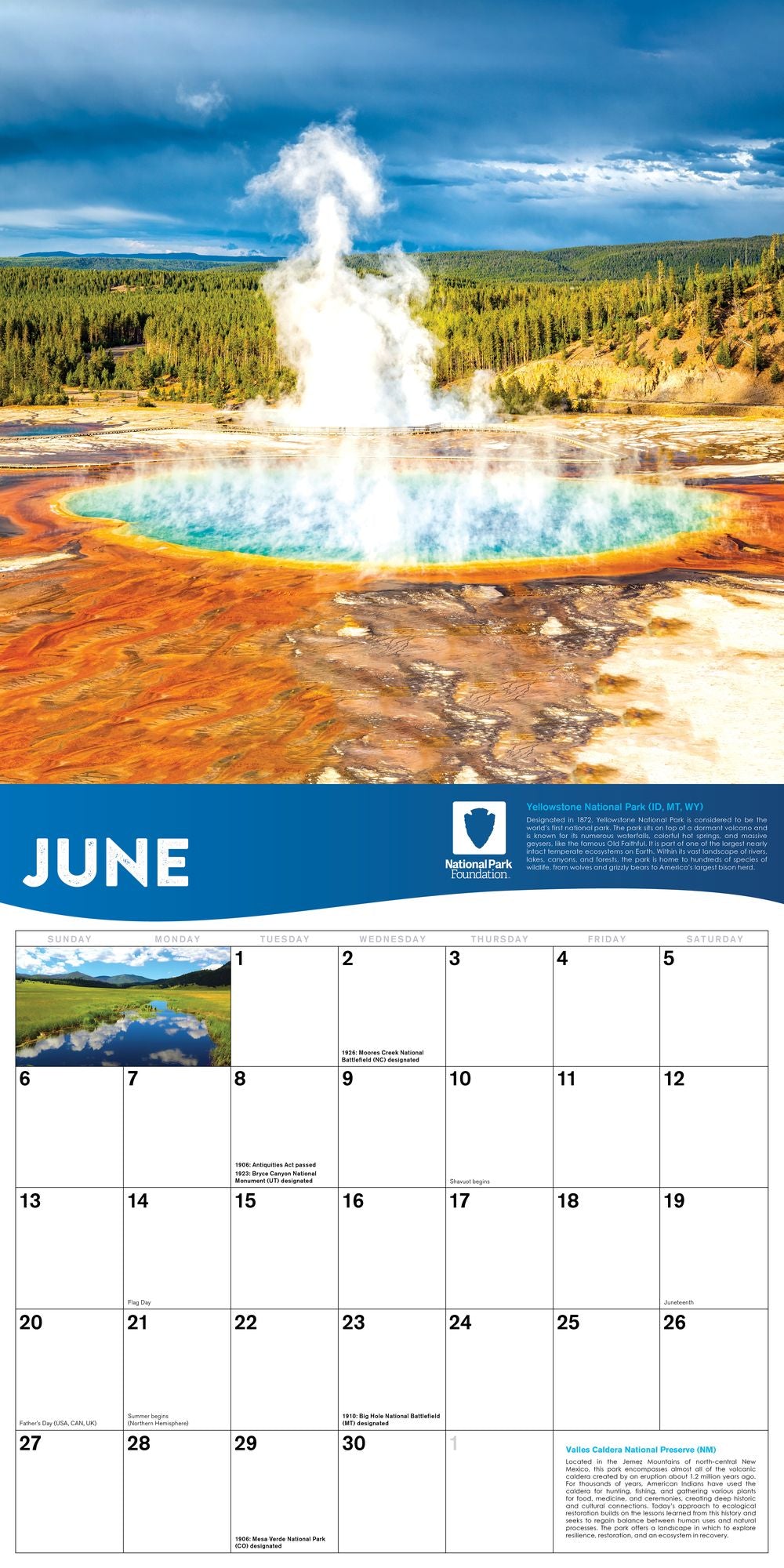 2027 National Park Foundation Wall Calendar